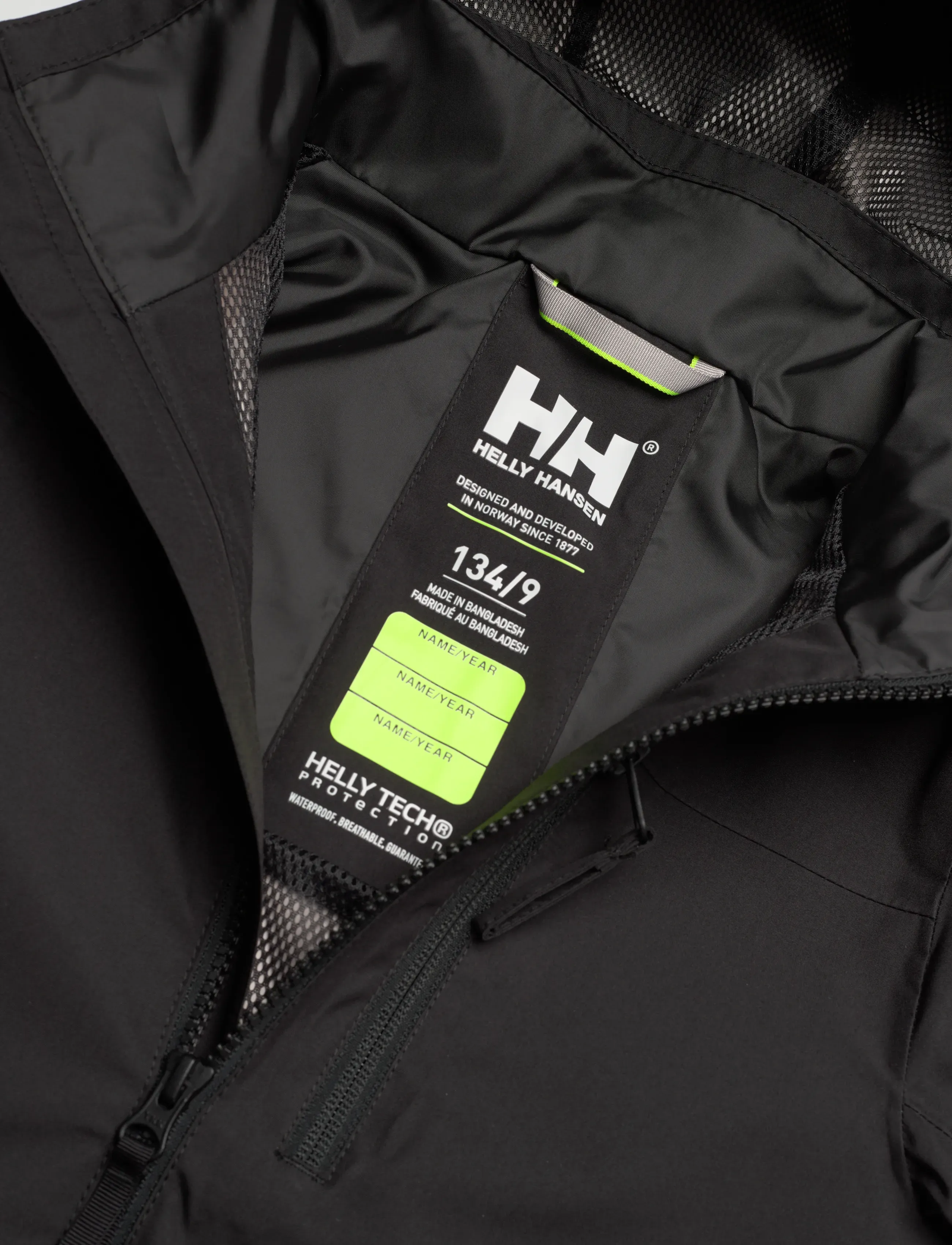 Helly Hansen - JR CREW HOODED JACKET - efterårsjakker - black - 2