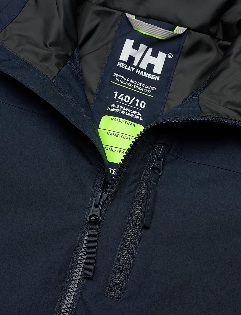 Helly Hansen - JR CREW HOODED JACKE - tuule- ja vihmajakid - navy - 2