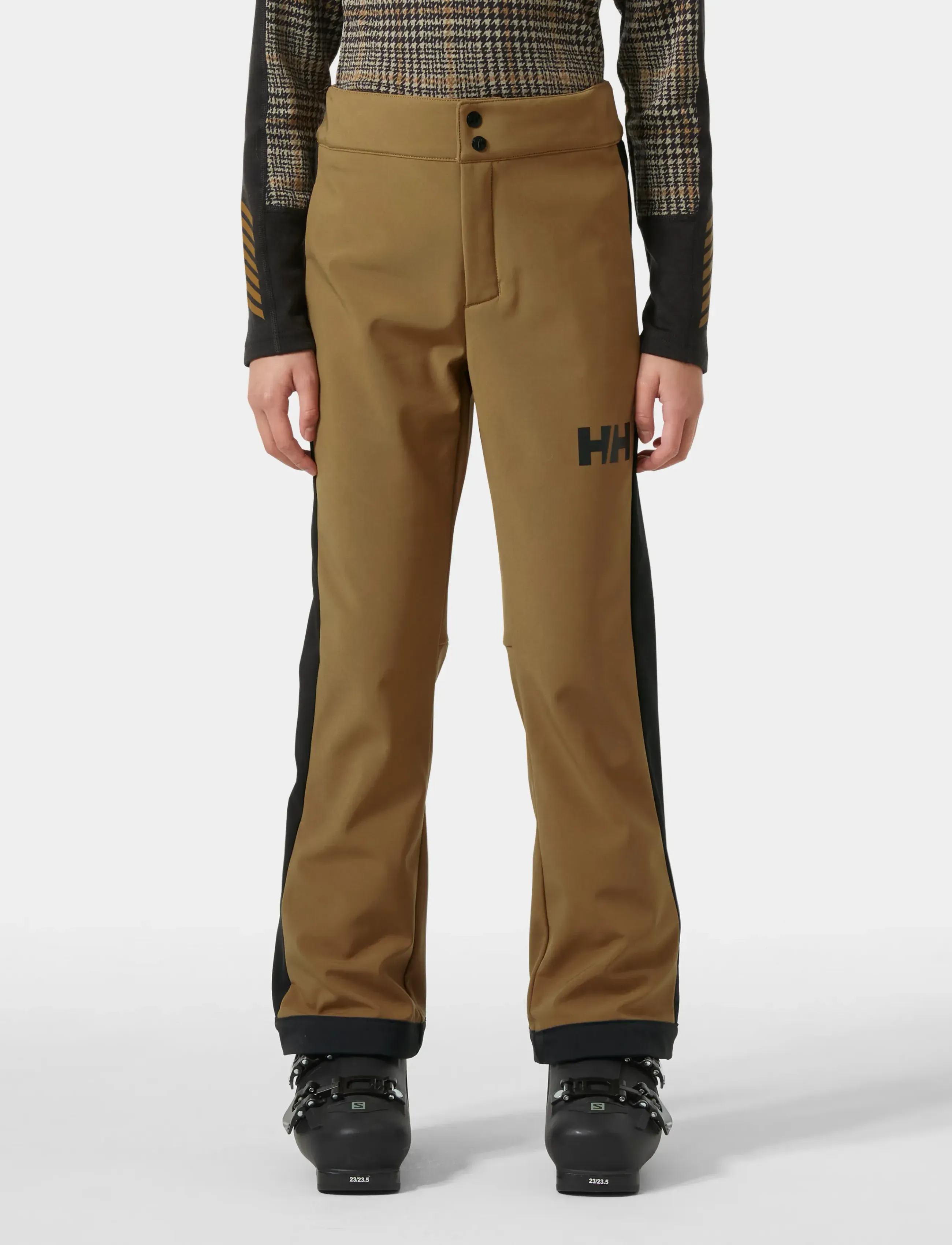 Helly Hansen Jr Maya Stretch Ski Pant, 152, Snow-ski Clothing, Braun - Pants, Kinder