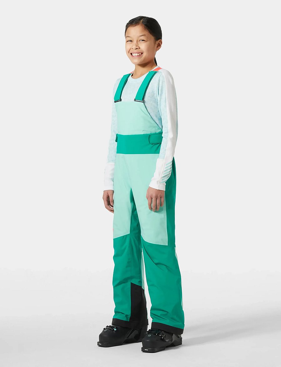 Helly Hansen - JR GIRL STELLAR BIB PANT - slēpošanas bikses - green - 0