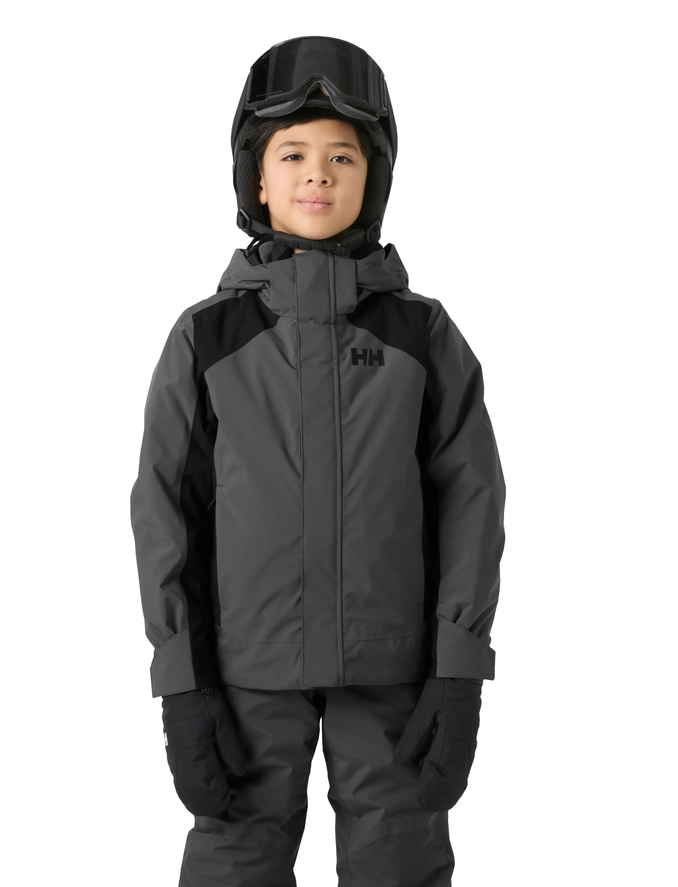 Helly Hansen - JR ICERIDGE JACKET - skijacken - thunder grey - 0