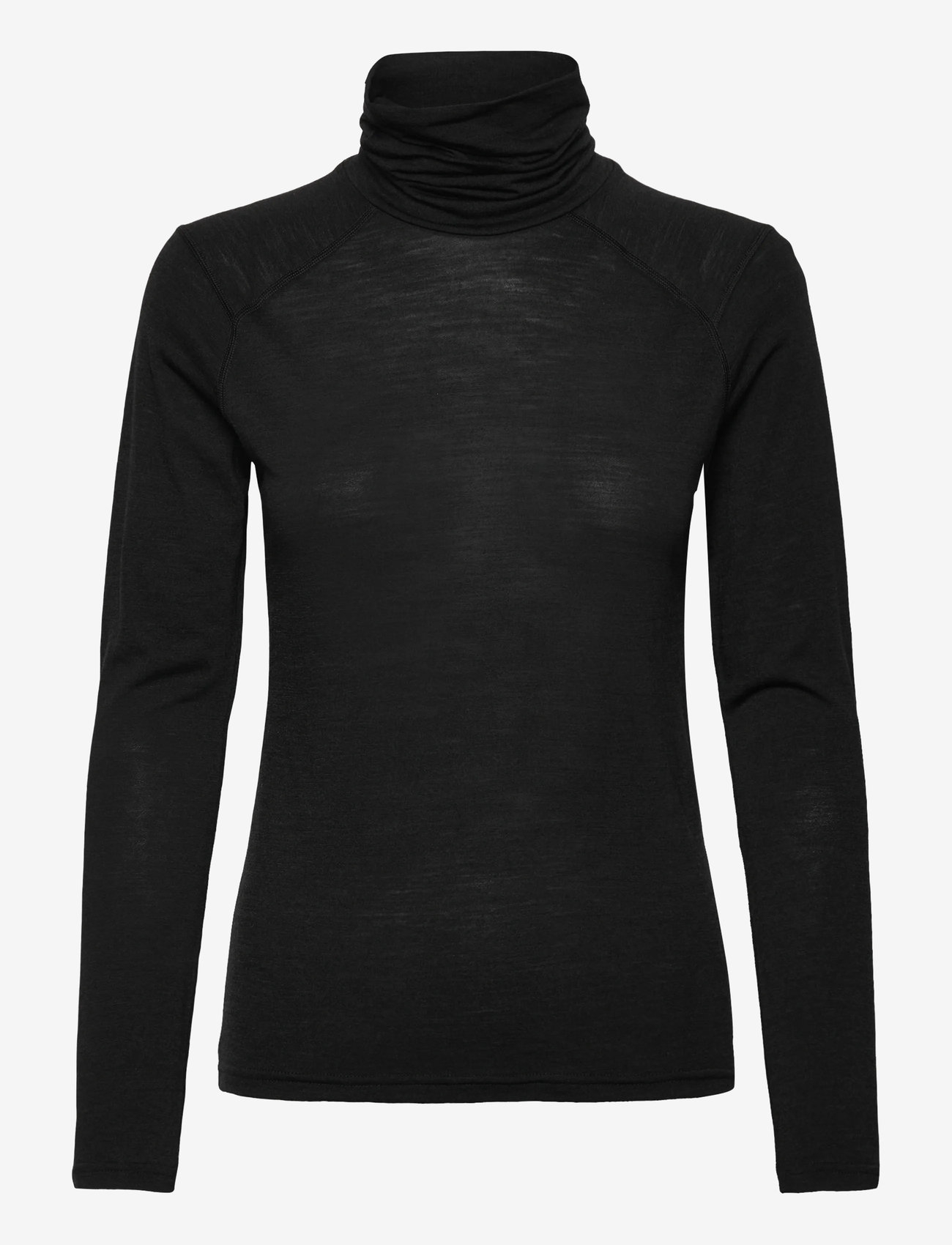 Helly Hansen - W HH DURAWOOL HIGH NECK LS - overtøj - black - 0