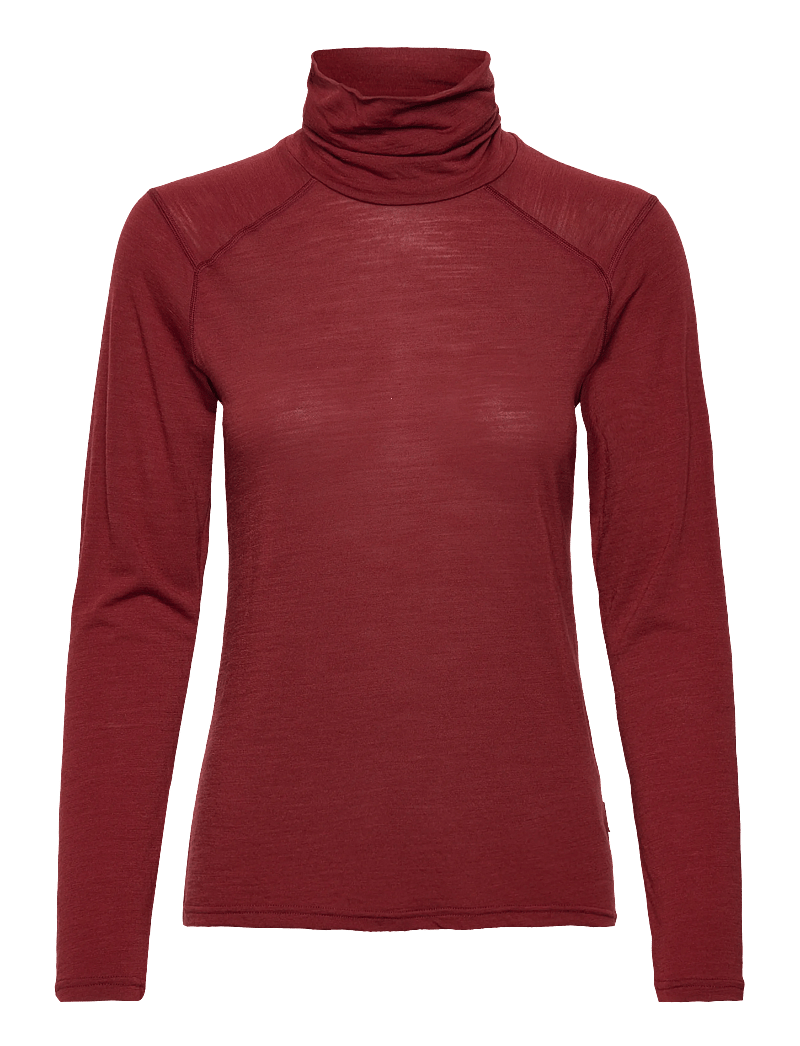 Helly Hansen - W HH DURAWOOL HIGH NECK LS - aluskihina kantavad alussärgid - red - 1