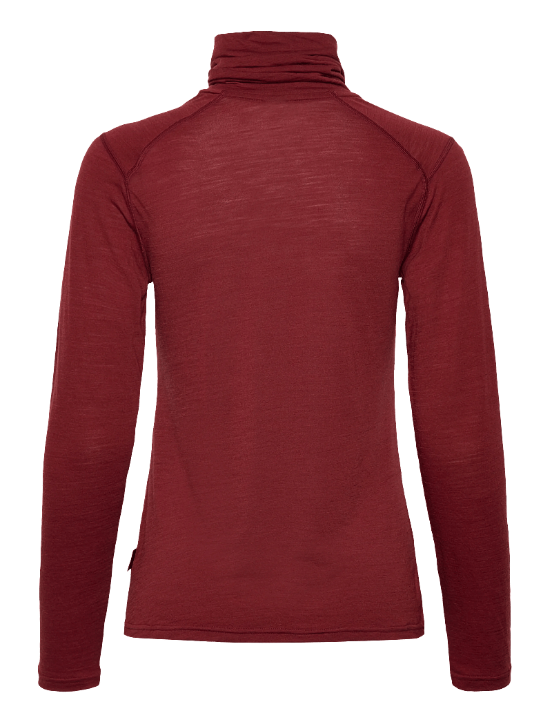 Helly Hansen - W HH DURAWOOL HIGH NECK LS - aluskihina kantavad alussärgid - red - 2