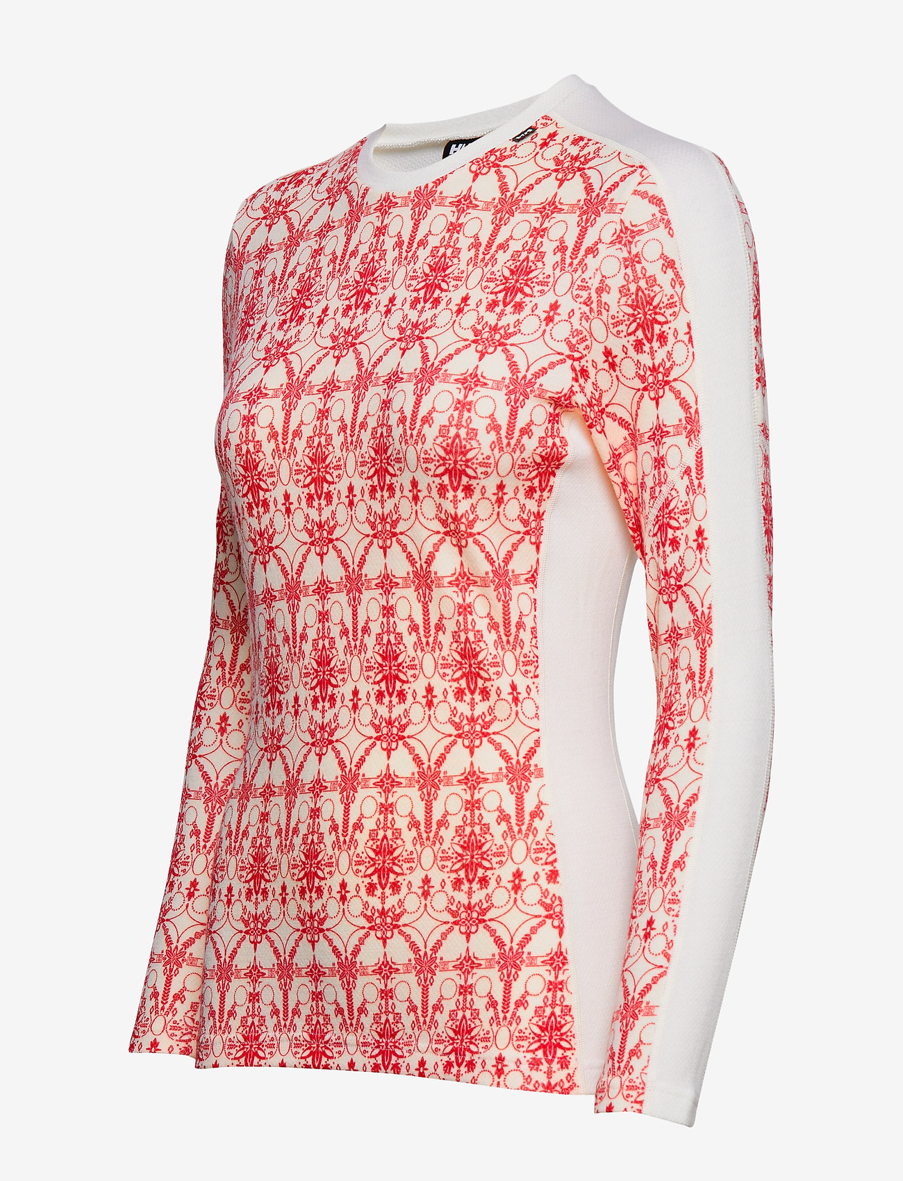 Helly Hansen - W HH LIFA MERINO GRAPHIC CREW - flag red / frost print - 2