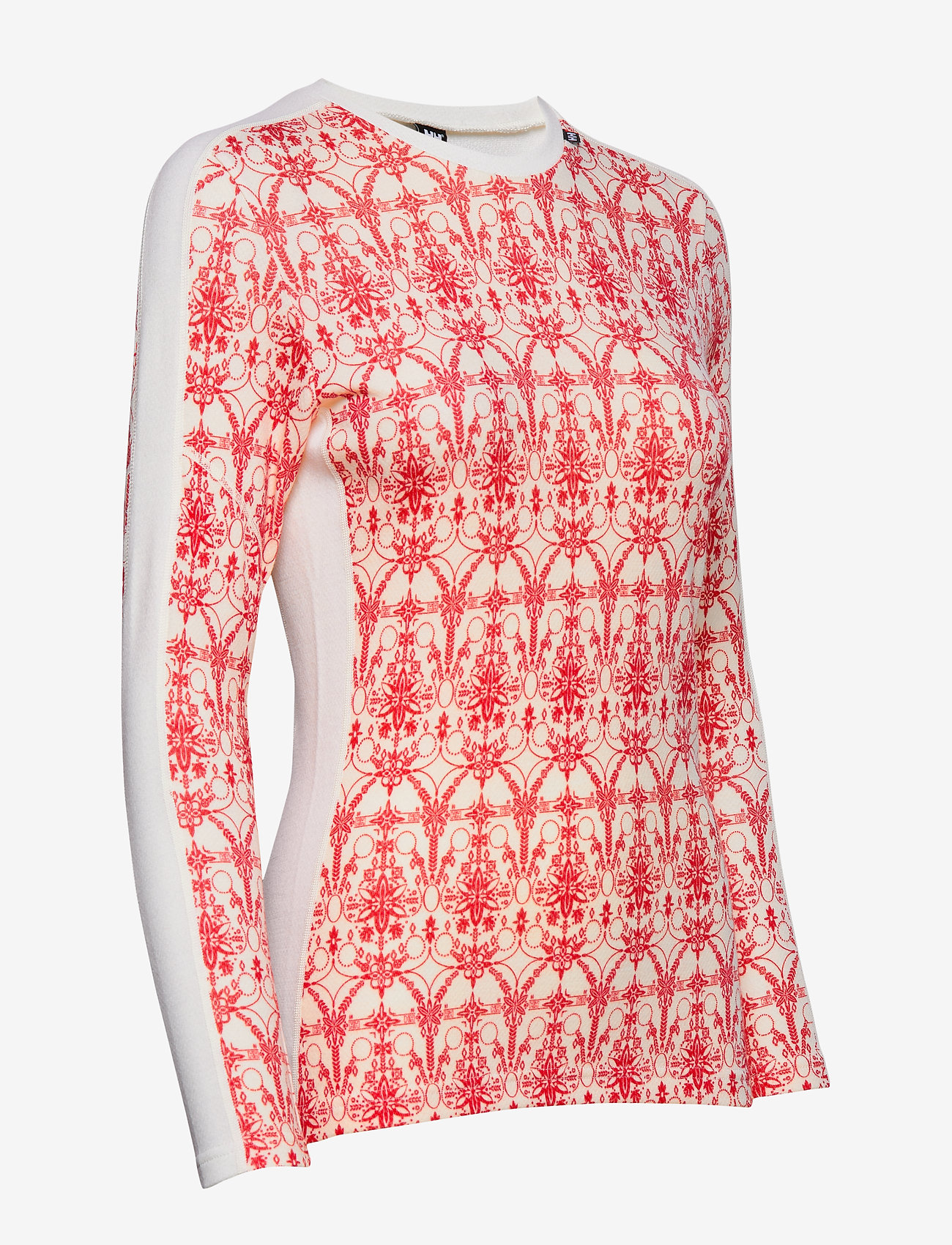 Helly Hansen - W HH LIFA MERINO GRAPHIC CREW - flag red / frost print - 3