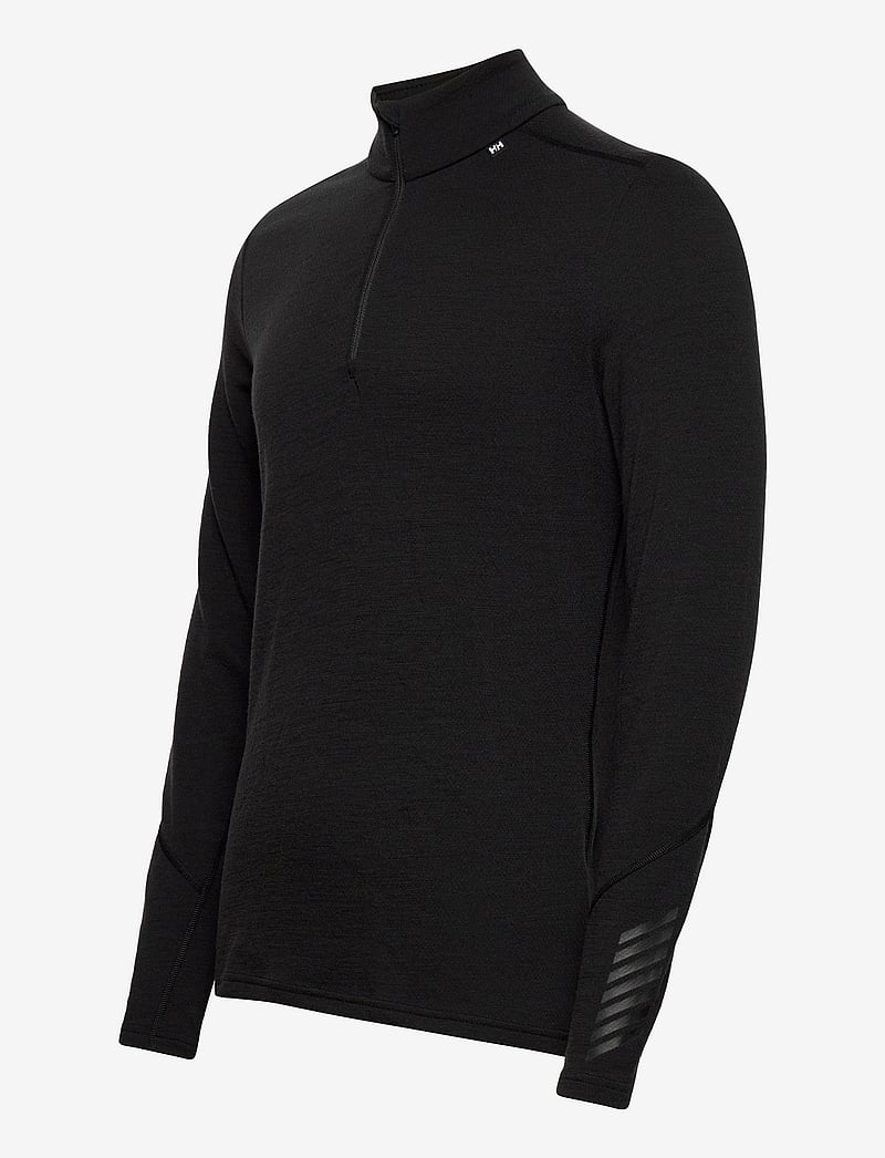 Helly Hansen - LIFA MERINO MIDWEIGHT 1/2 ZIP - base layer tops - black - 3
