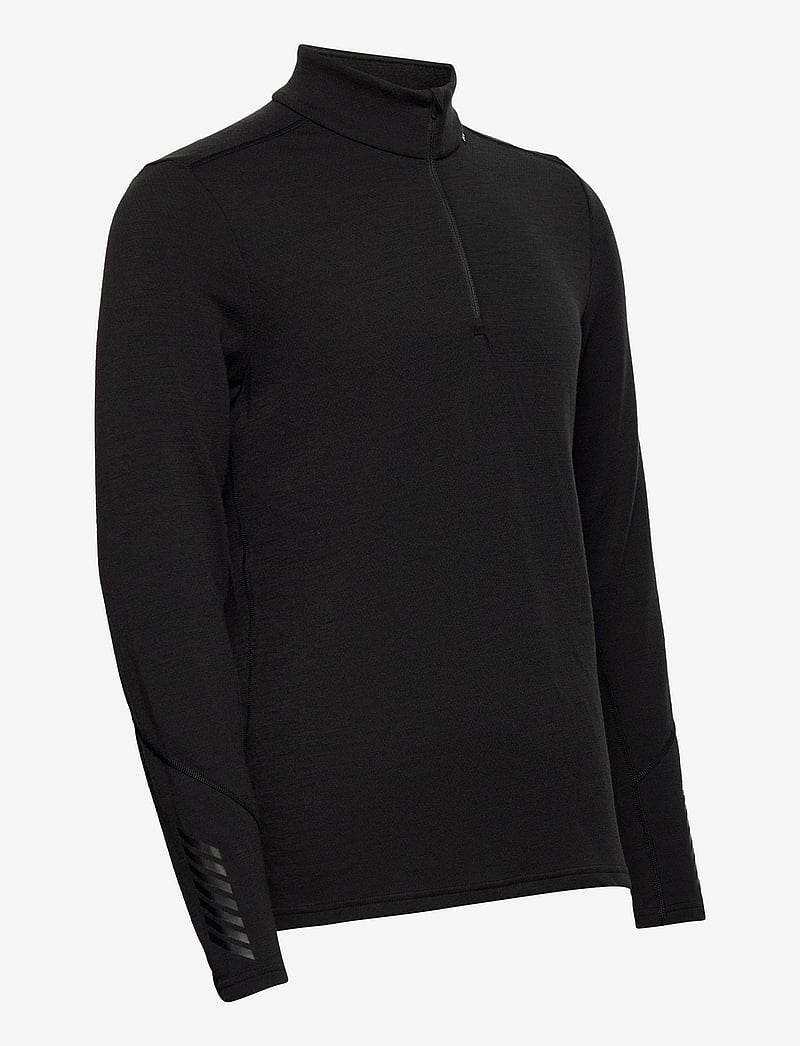 Helly Hansen - LIFA MERINO MIDWEIGHT 1/2 ZIP - base layer tops - black - 4