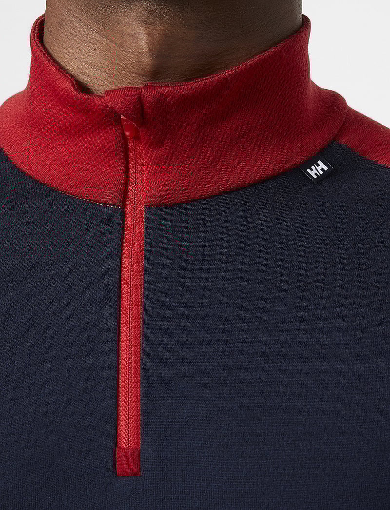 Helly Hansen - LIFA MERINO MIDWEIGHT 1/2 ZIP - termoundertrøjer - navy - 4