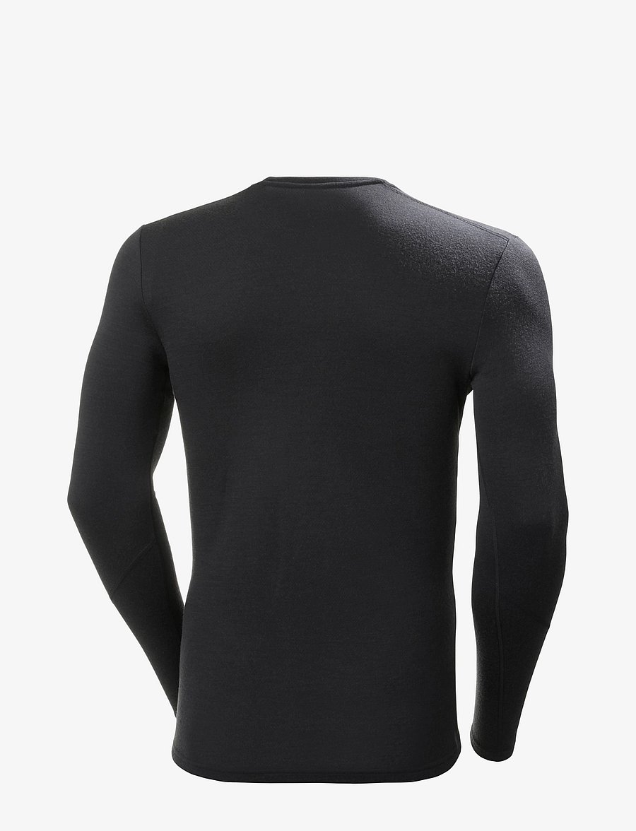 Helly Hansen - LIFA MERINO MIDWEIGHT CREW - funktionsunterwäsche - oberteile - black - 2