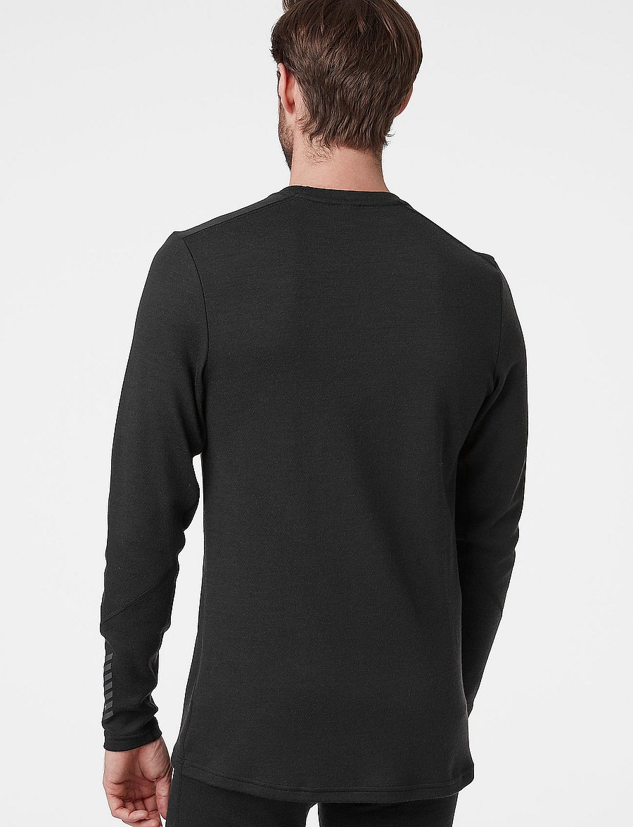 Helly Hansen - LIFA MERINO MIDWEIGHT CREW - funktionsunterwäsche - oberteile - black - 3