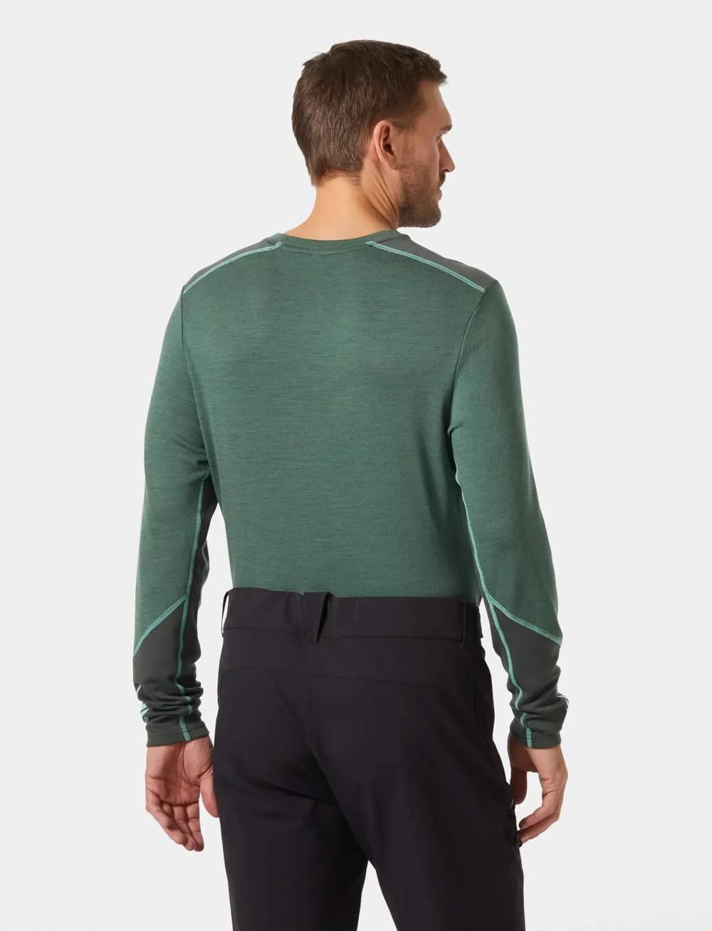Helly Hansen - LIFA MERINO MIDWEIGHT CREW - funktionsunterwäsche - oberteile - green - 3