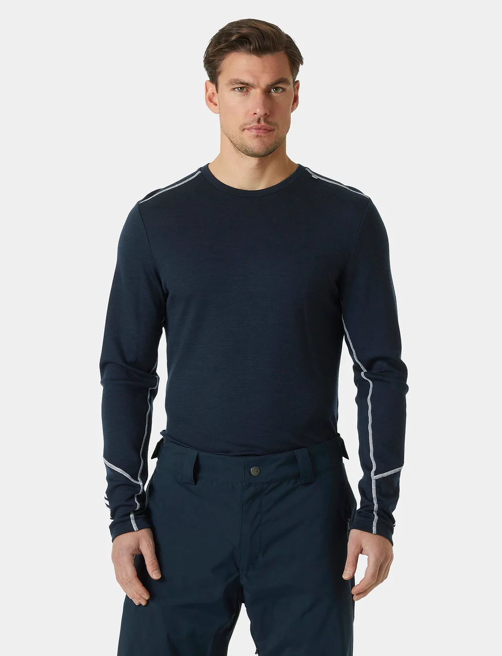 Helly Hansen - LIFA MERINO MIDWEIGHT CREW - aluskihina kantavad alussärgid - navy - 0