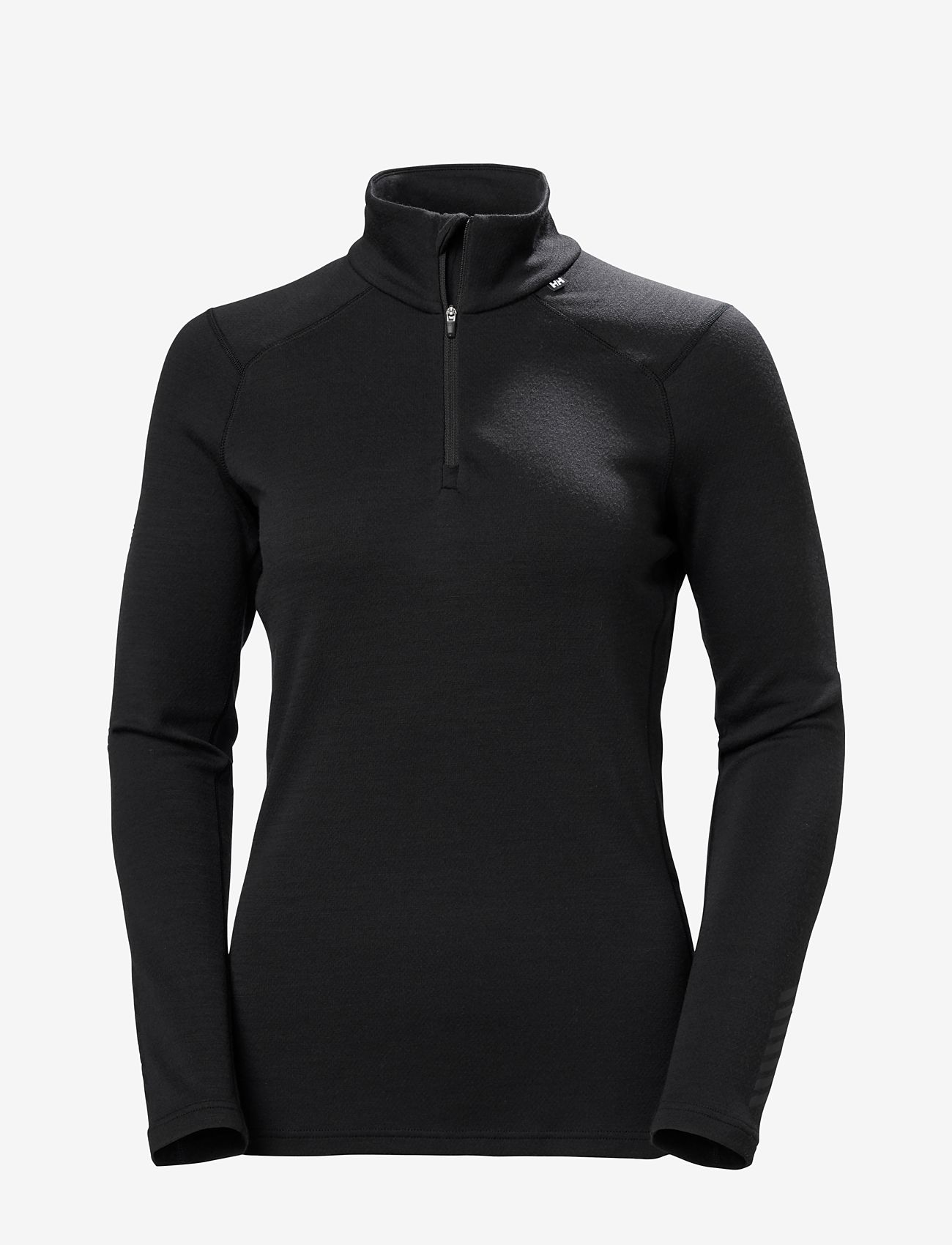 Helly Hansen - W LIFA MERINO MIDW 1/2 ZIP - underställströjor - black - 1