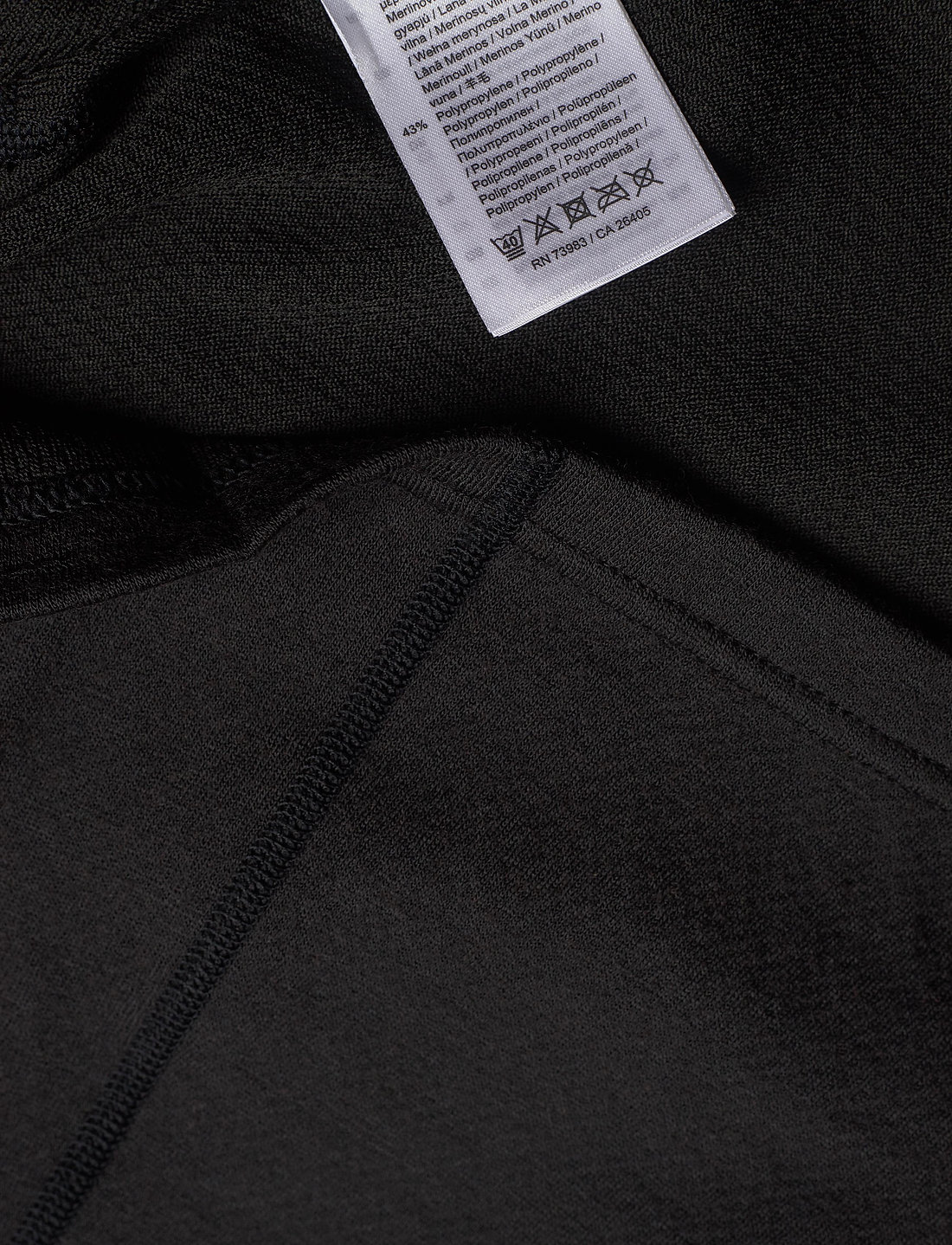 Helly Hansen - W LIFA MERINO MIDW 1/2 ZIP - iekšējais slānis – augšdaļas apģērbs - black - 5