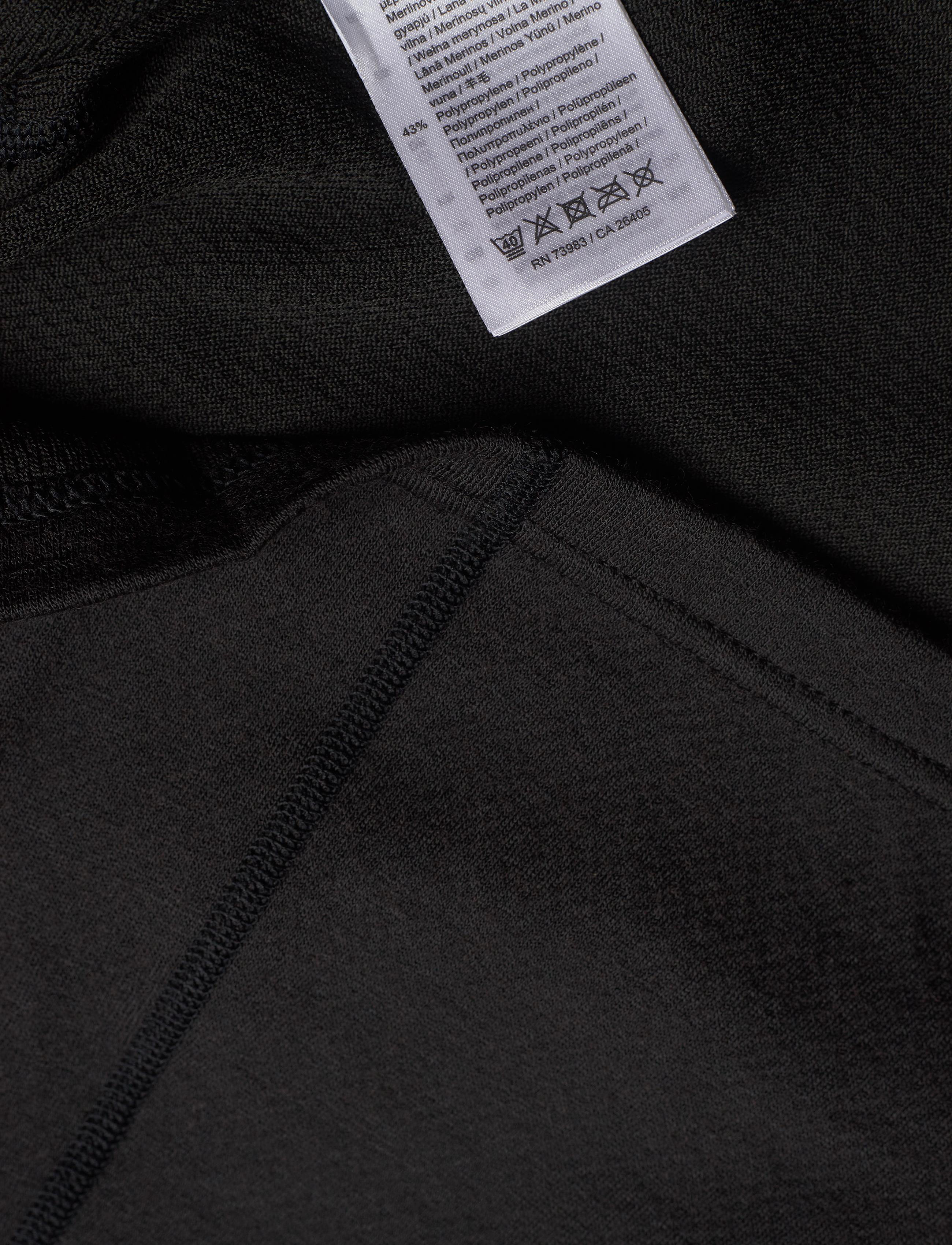 Helly Hansen - W LIFA MERINO MIDW 1/2 ZIP - aluskihina kantavad alussärgid - black - 5