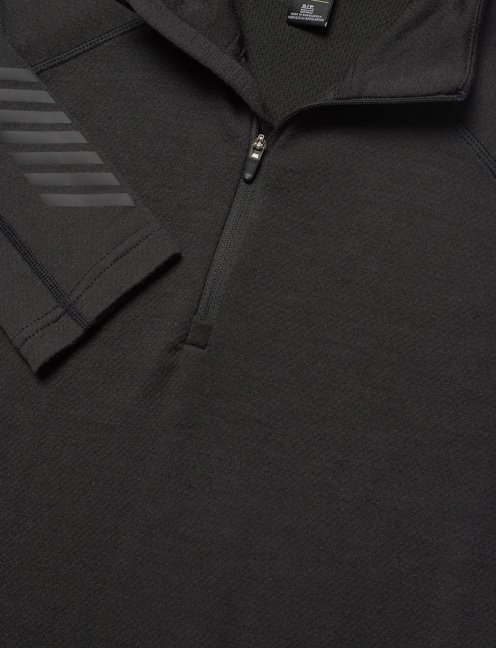 Helly Hansen - W LIFA MERINO MIDW 1/2 ZIP - funktionsunterwäsche - oberteile - black - 4
