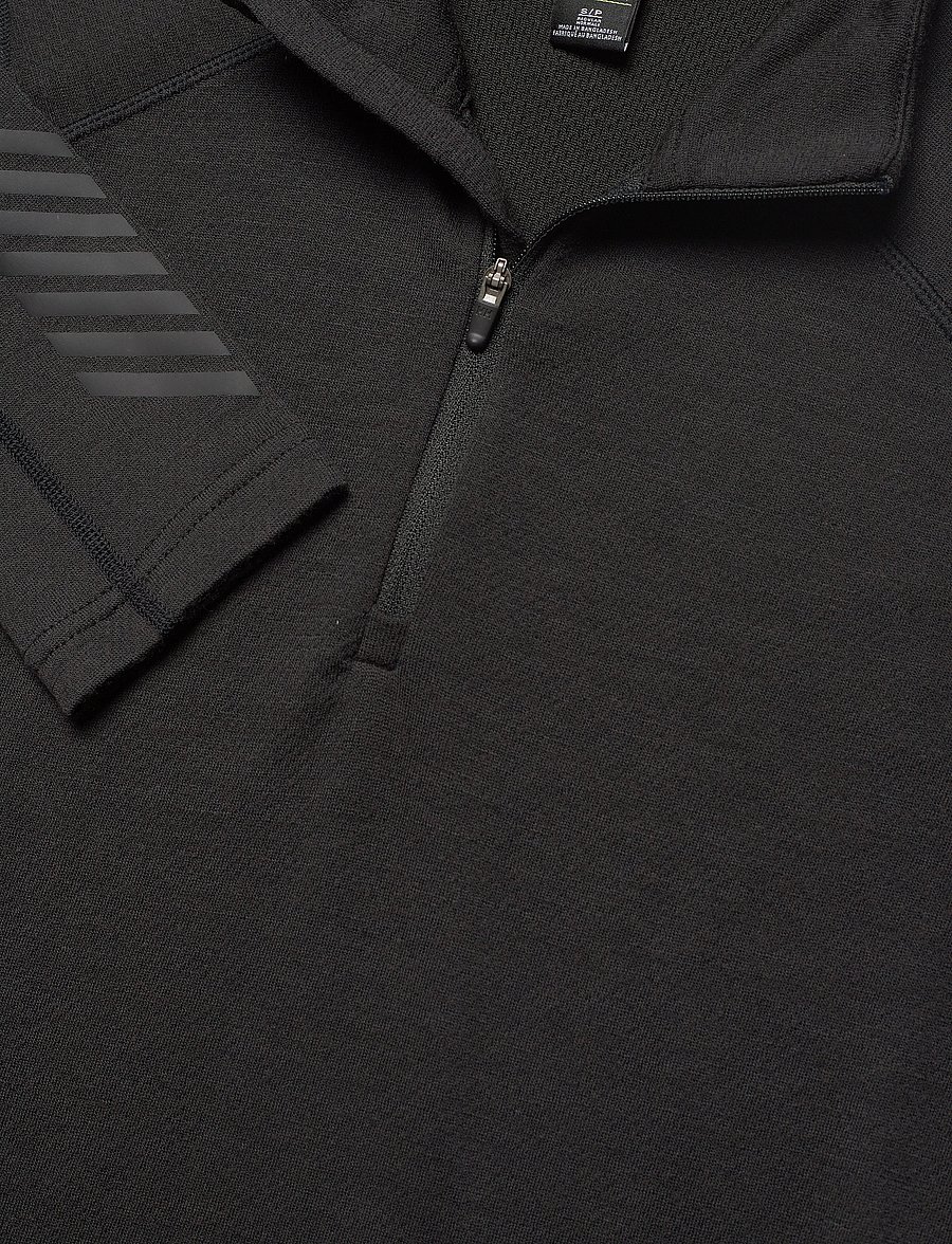 Helly Hansen - W LIFA MERINO MIDW 1/2 ZIP - aluskihina kantavad alussärgid - black - 4