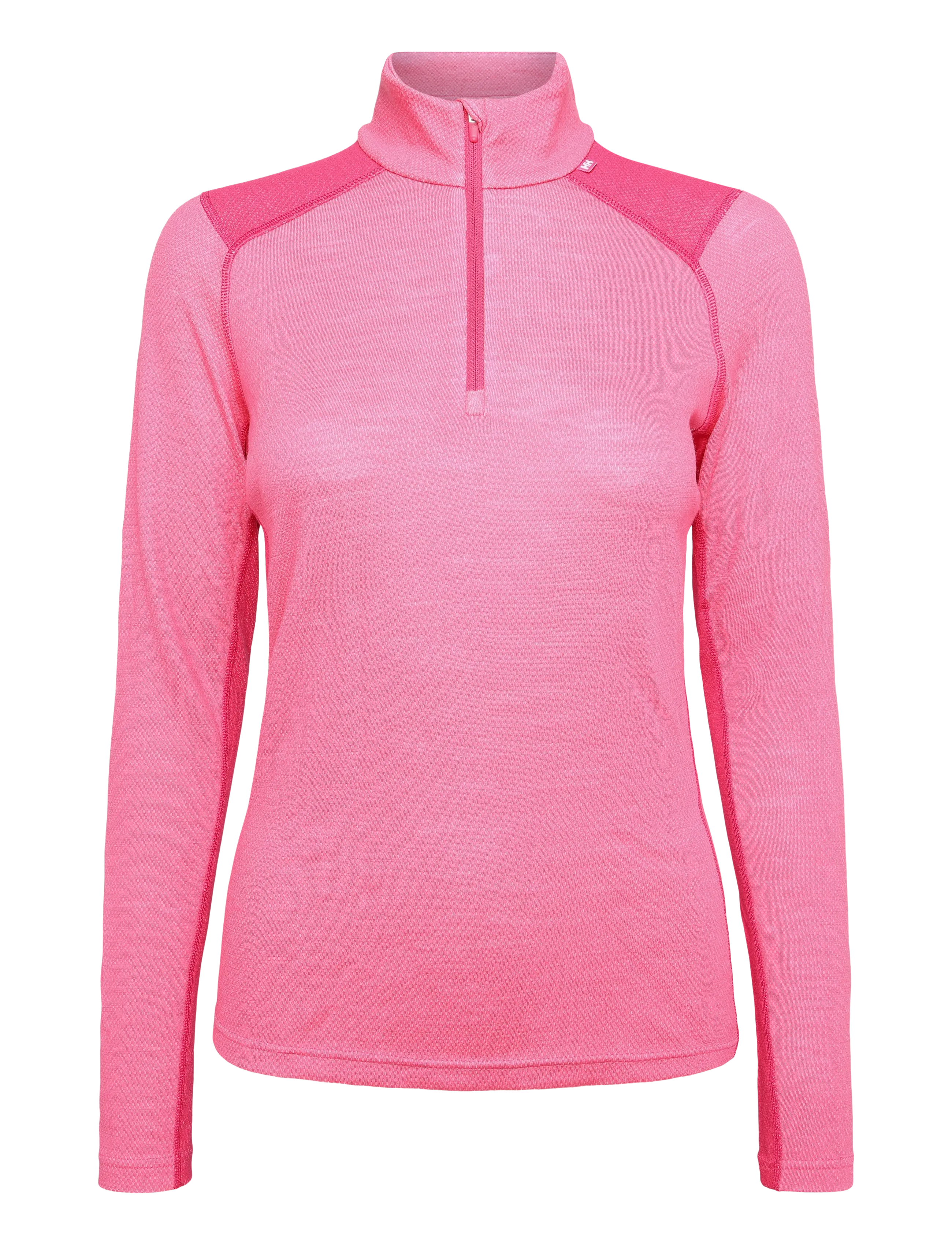 Helly Hansen W LIFA MERINO MIDW 1/2 ZIP - Funktionsunterwäsche - HOT PINK / pink/rose