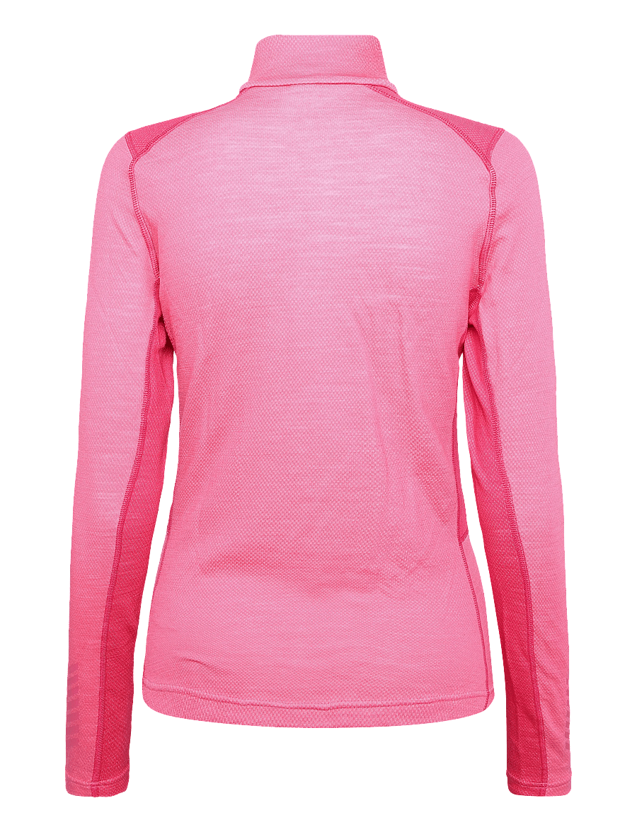 Helly Hansen - W LIFA MERINO MIDW 1/2 ZIP - underställströjor - hot pink - 1