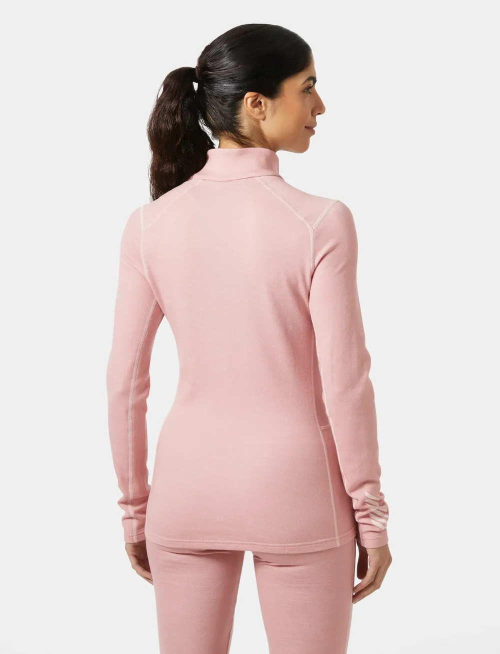 Helly Hansen - W LIFA MERINO MIDW 1/2 ZIP - aluskihina kantavad alussärgid - pink salt - 3