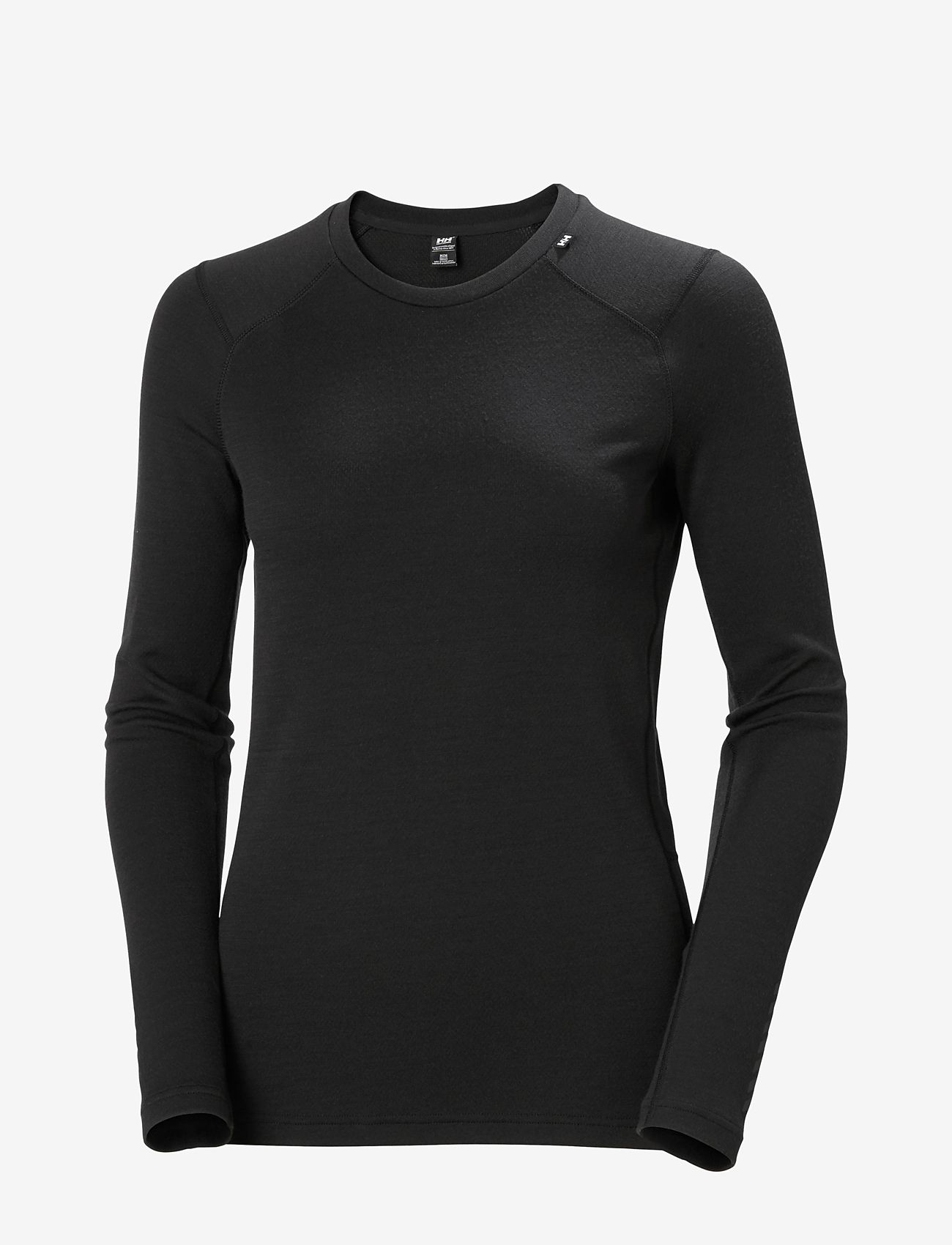 Helly Hansen - W LIFA MERINO MIDWEIGHT CREW - base layer tops - black - 1