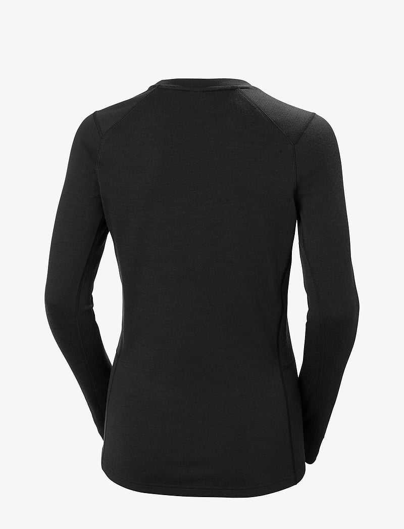 Helly Hansen - W LIFA MERINO MIDWEIGHT CREW - underställströjor - black - 2