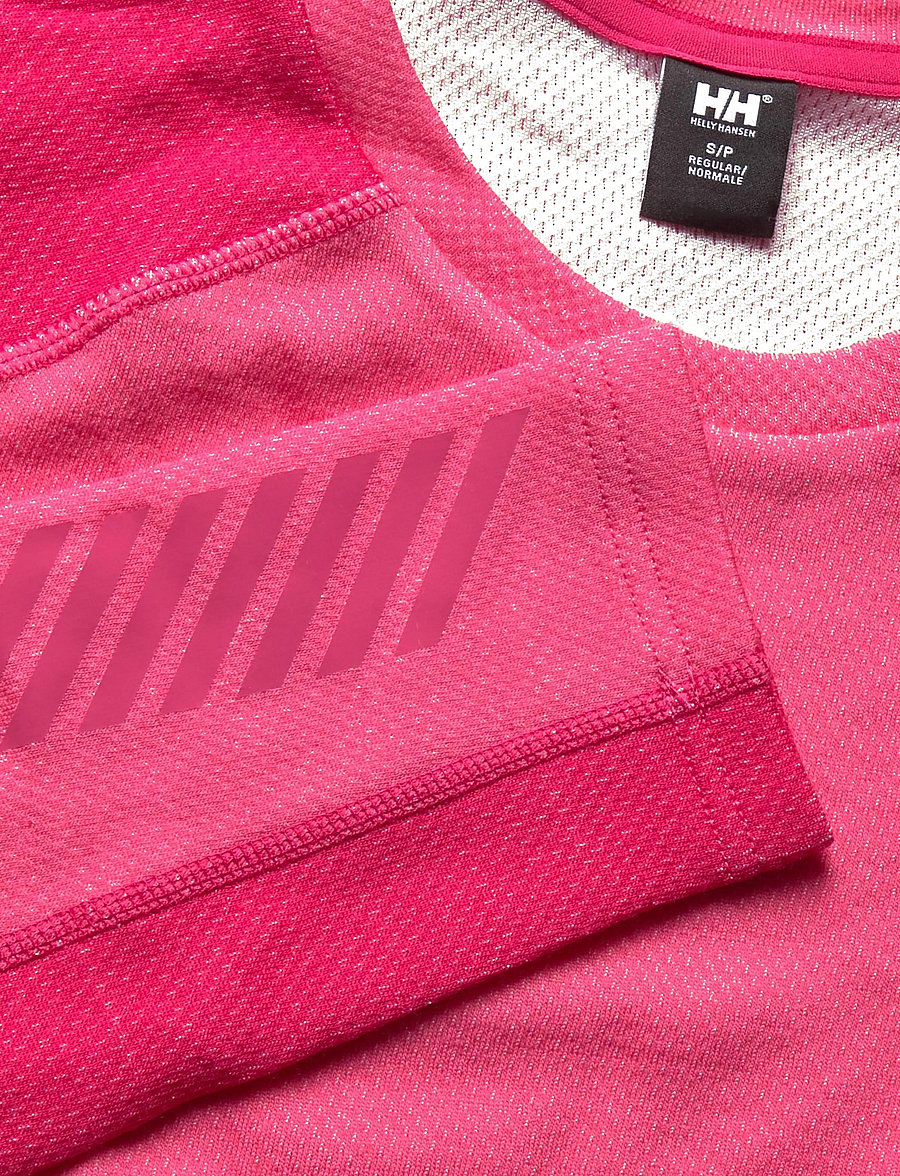 Helly Hansen - W LIFA MERINO MIDWEIGHT CREW - base layer tops - hot pink - 2