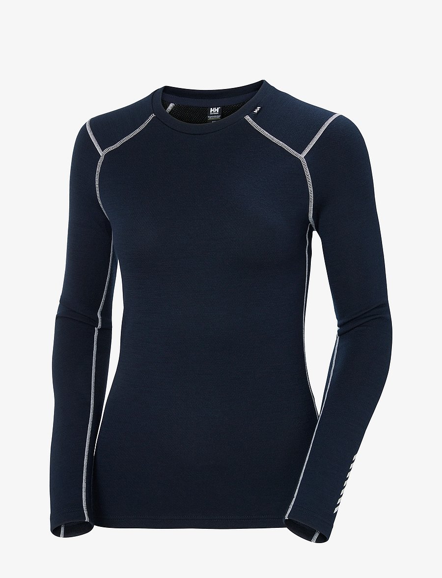 Helly Hansen - W LIFA MERINO MIDWEIGHT CREW - baselayer overdele - navy - 1