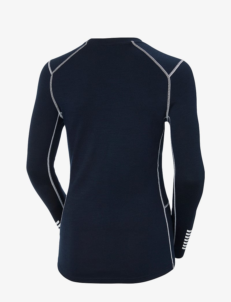 Helly Hansen - W LIFA MERINO MIDWEIGHT CREW - aluskihina kantavad rõivad - navy - 2