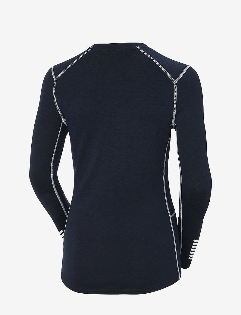 Helly Hansen - W LIFA MERINO MIDWEIGHT CREW - aluskihina kantavad rõivad - navy - 3