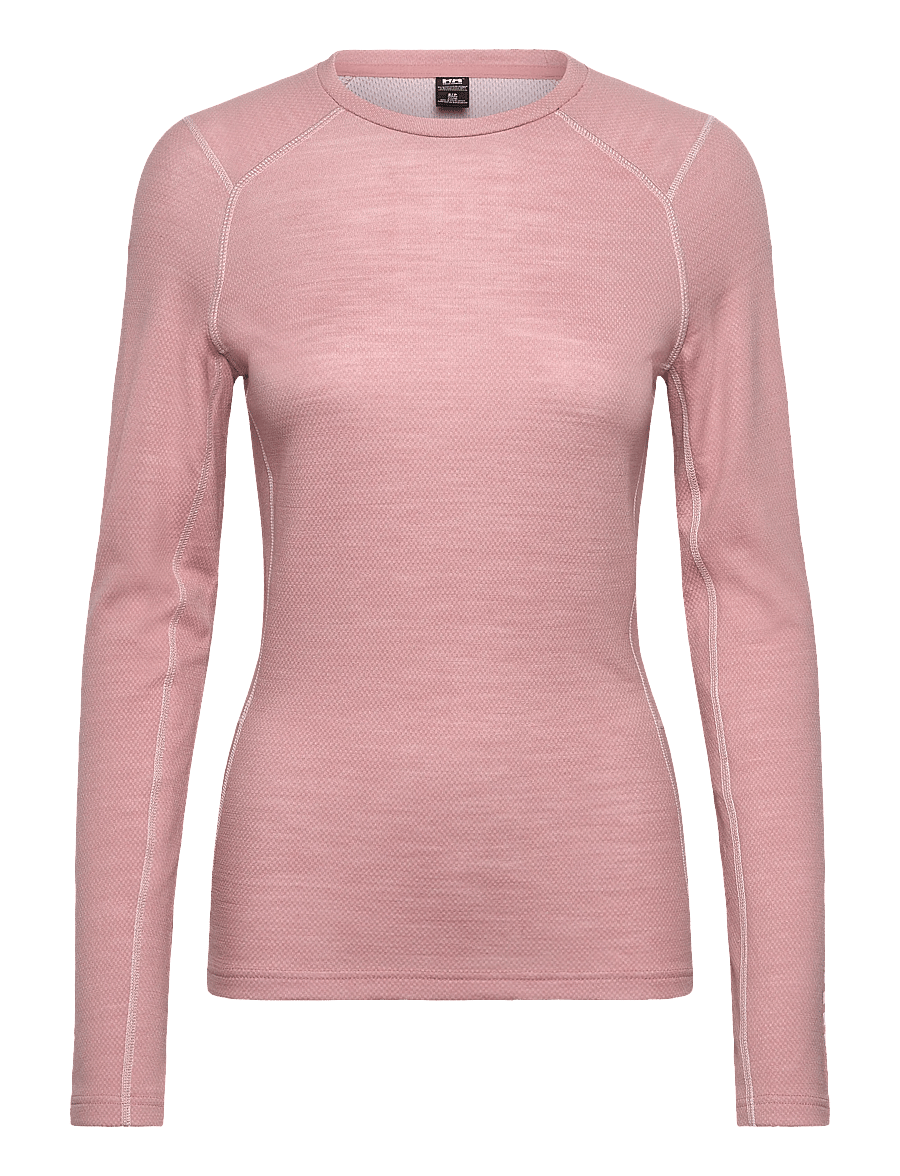 Helly Hansen - W LIFA MERINO MIDWEIGHT CREW - baselayer overdele - pink salt - 1