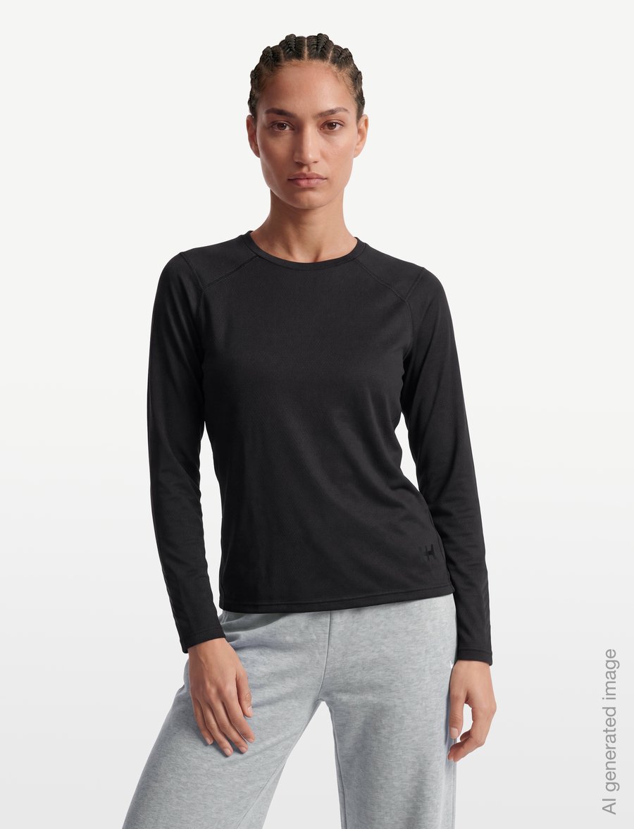 Helly Hansen - W LIFA ACTIVE CREW - aluskihina kantavad alussärgid - black - 3