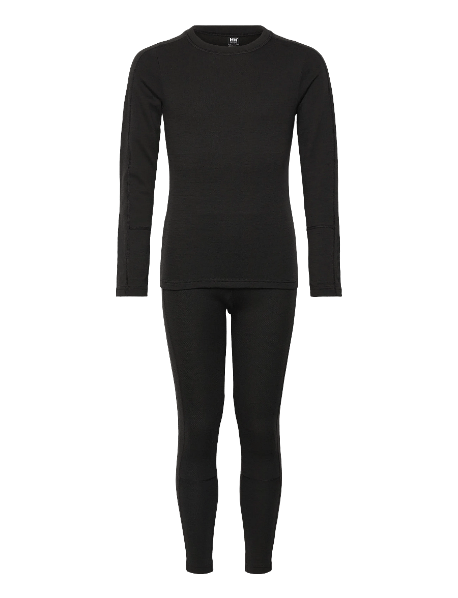 Helly Hansen - JR LIFA MERINO MIDWEIGHT SET - black - 0