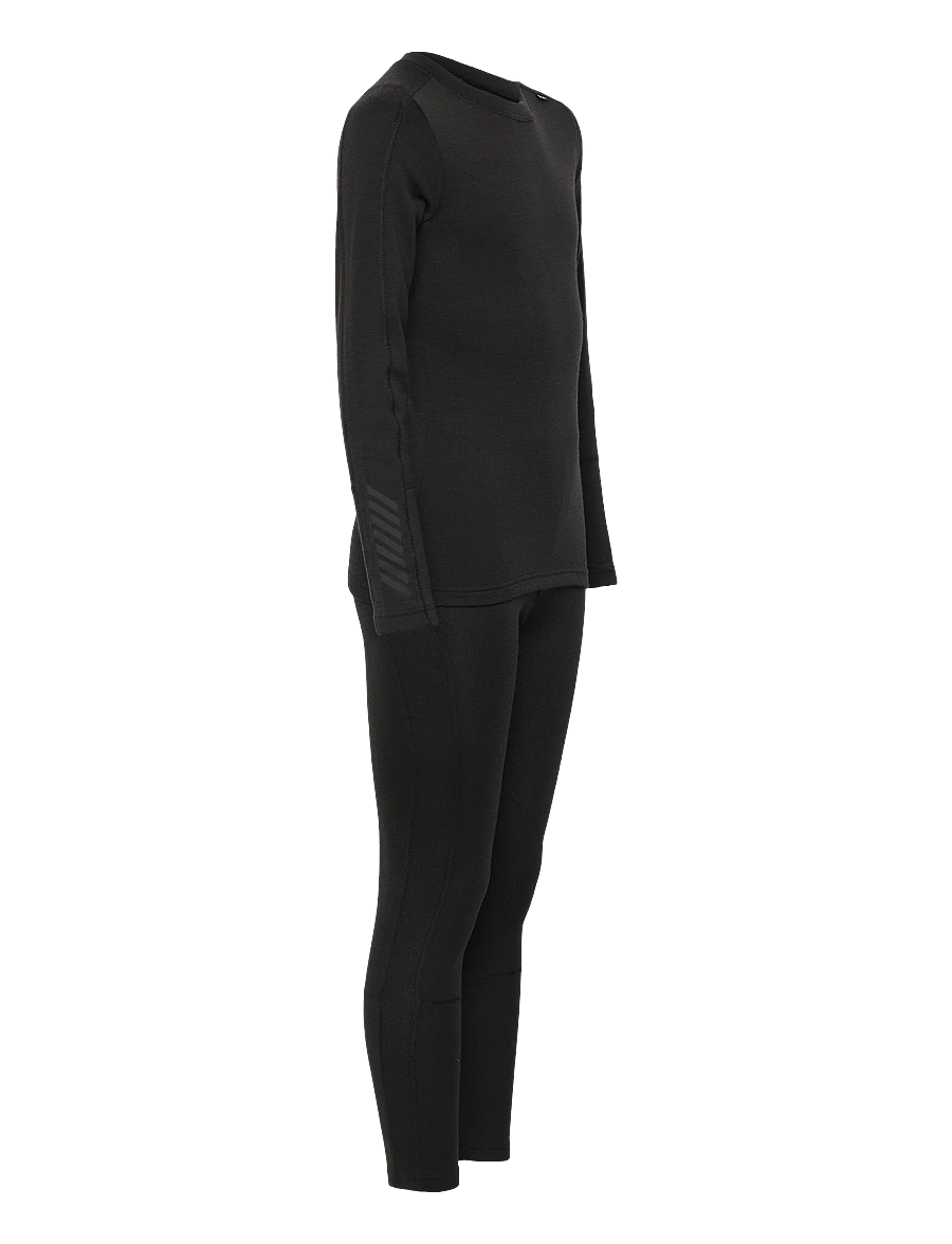 Helly Hansen - JR LIFA MERINO MIDWEIGHT SET - black - 4
