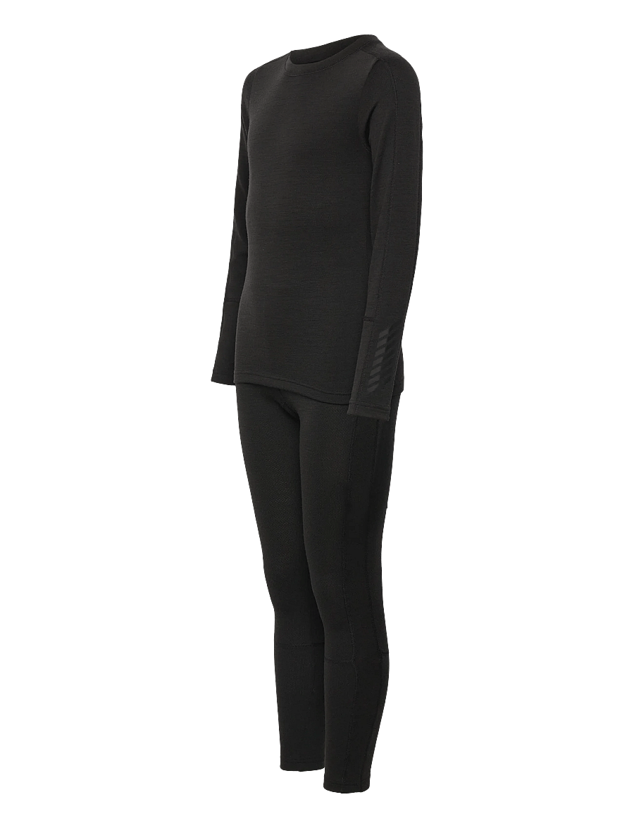 Helly Hansen - JR LIFA MERINO MIDWEIGHT SET - black - 5
