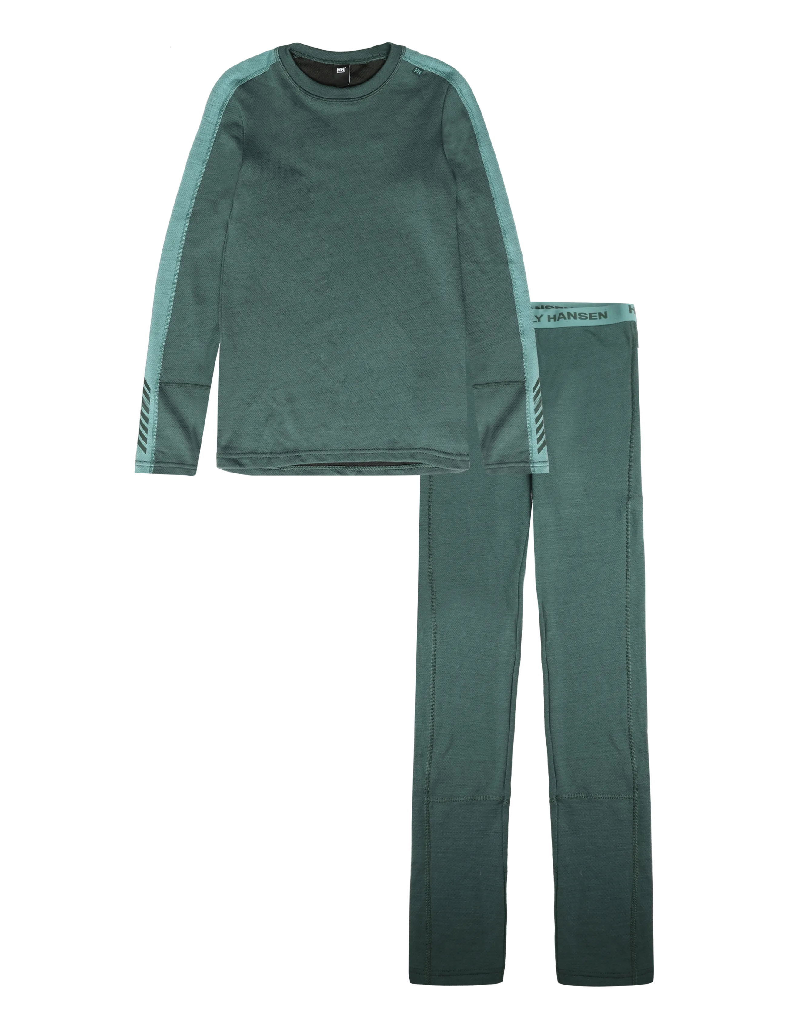 Helly Hansen JR LIFA MERINO MIDWEIGHT SET - Base layers - DARK JUNGLE / green