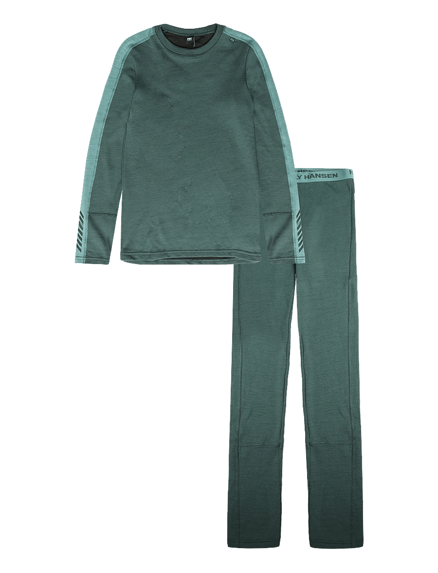 Helly Hansen - JR LIFA MERINO MIDWEIGHT SET - funktionsunterwäsche - sets - dark jungle - 0