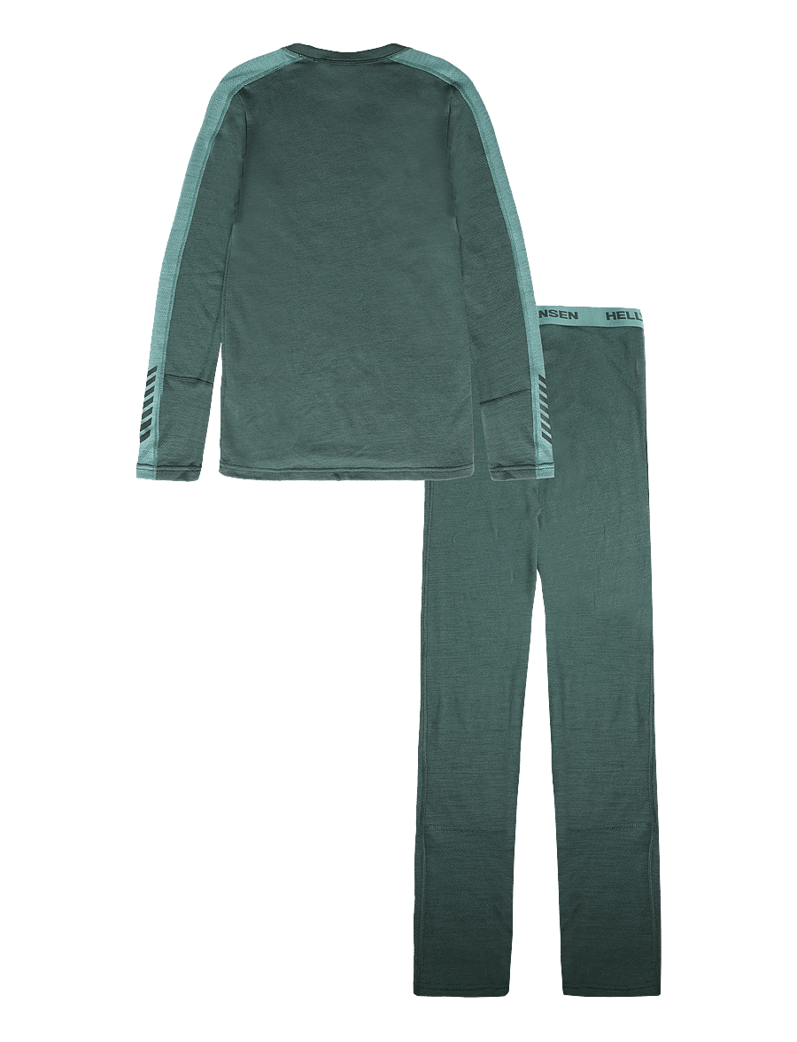 Helly Hansen - JR LIFA MERINO MIDWEIGHT SET - funktionsunterwäsche - sets - dark jungle - 1