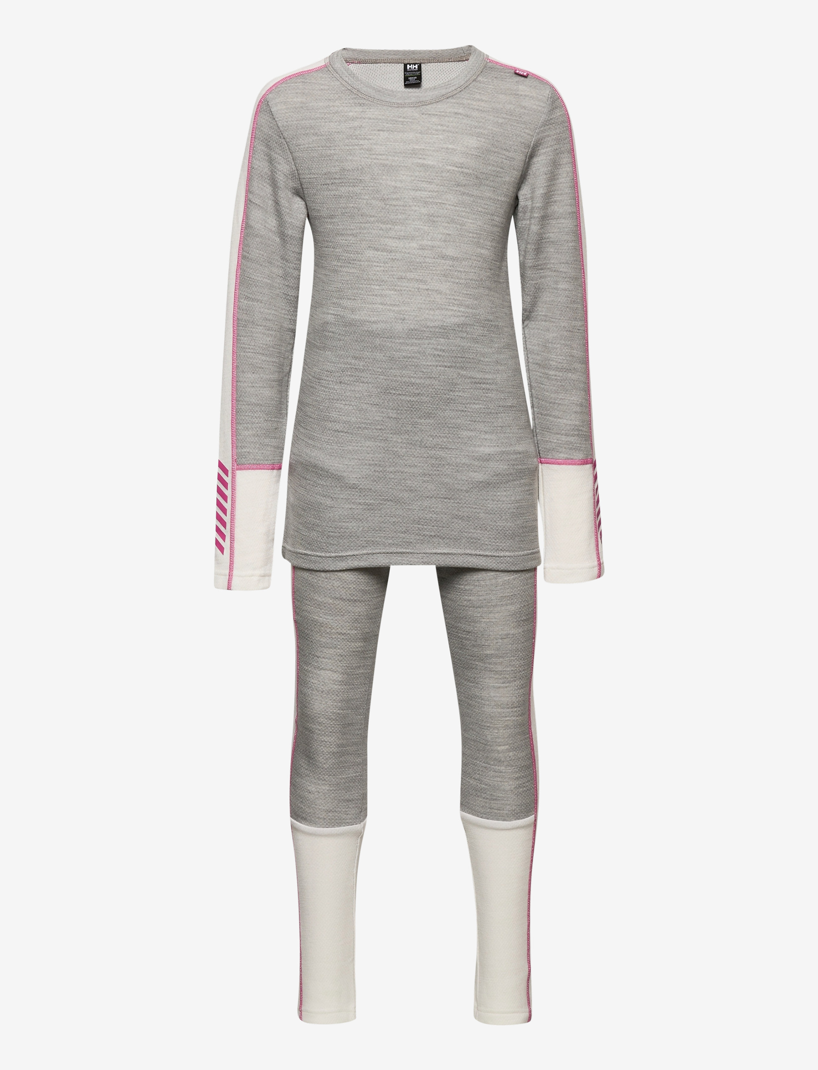 JR LIFA MERINO MIDWEIGHT SET - GREY MELANGE