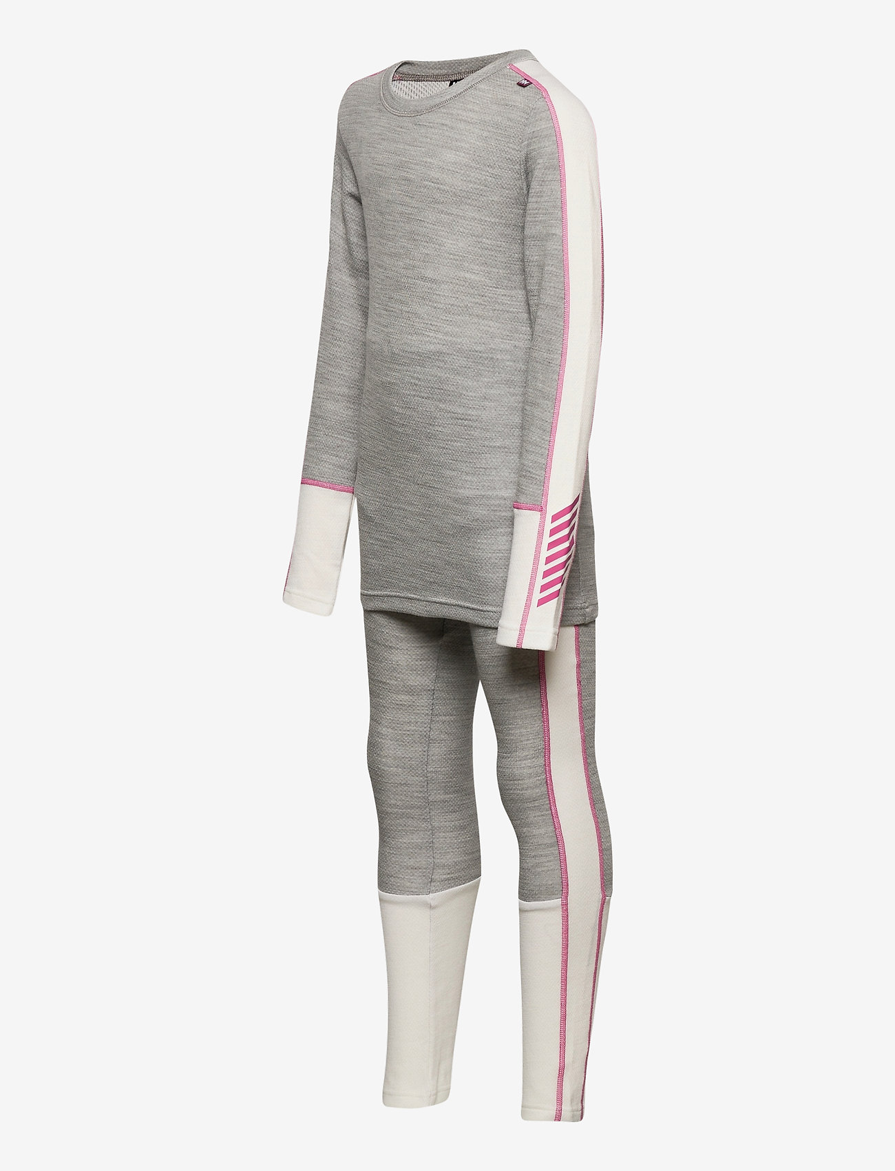 Helly Hansen - JR LIFA MERINO MIDWEIGHT SET - overtøj - grey melange - 2