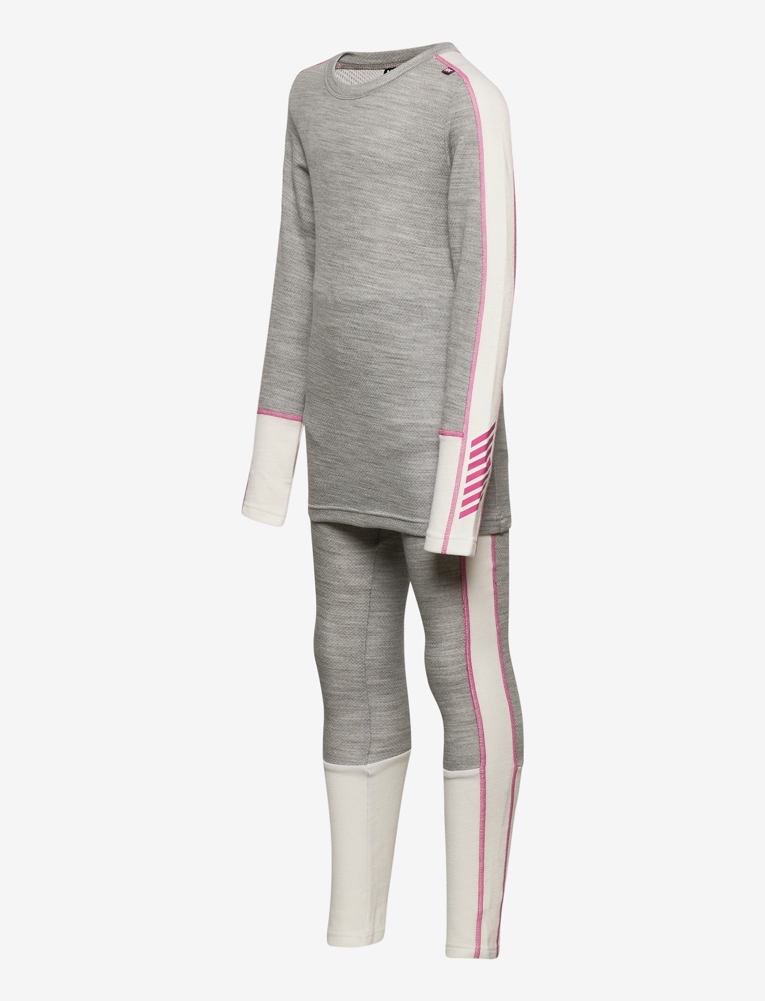Helly Hansen - JR LIFA MERINO MIDWEIGHT SET - grey melange - 2
