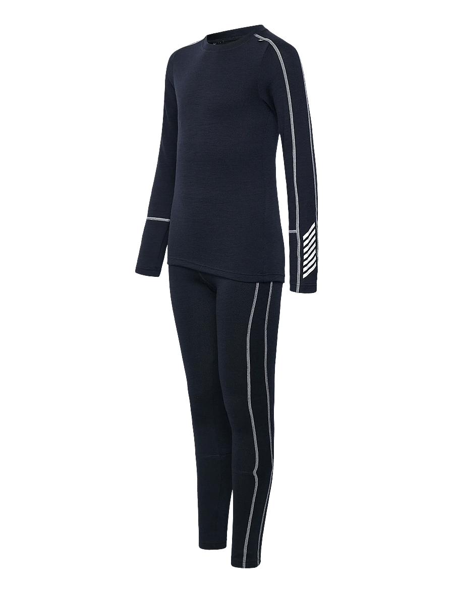 Helly Hansen - JR LIFA MERINO MIDWEIGHT SET - navy - 4