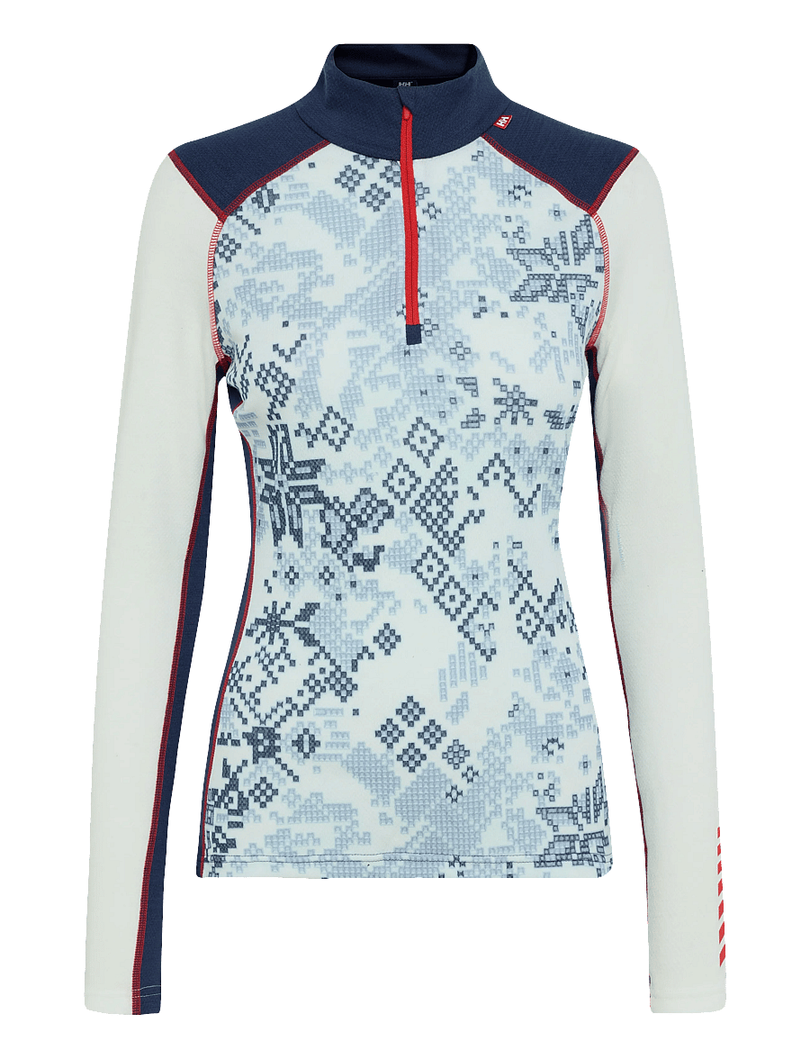 Helly Hansen - W LIFA MERINO MIDW GRA 1/2 ZIP - underställströjor - bright blue - 0