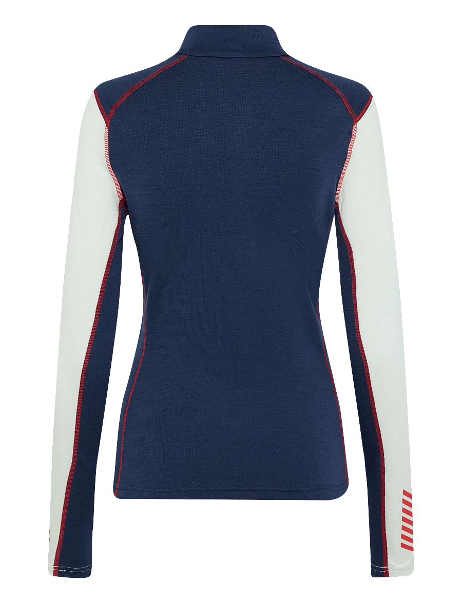 Helly Hansen - W LIFA MERINO MIDW GRA 1/2 ZIP - underställströjor - bright blue - 1