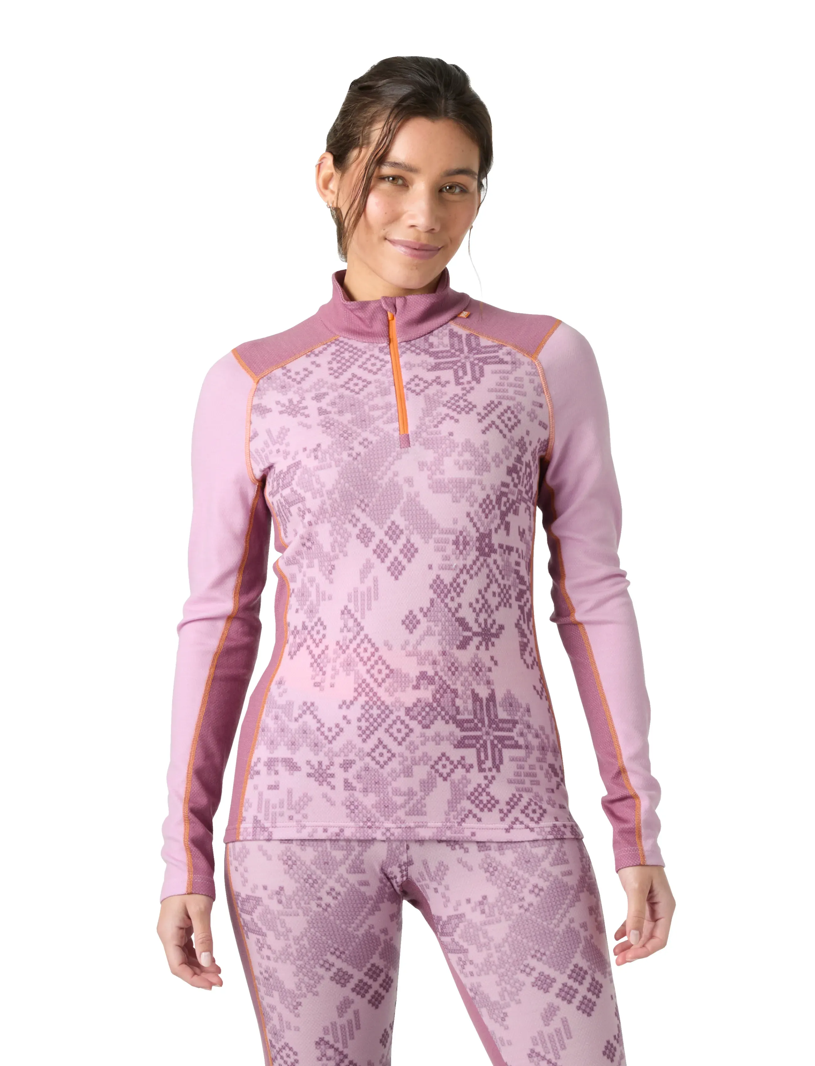 Helly Hansen - W LIFA MERINO MIDW GRA 1/2 ZIP - outerwear - cherry blossom - 0