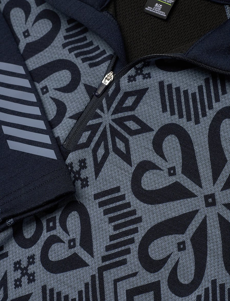Helly Hansen - W LIFA MERINO MIDW GRA 1/2 ZIP - underställströjor - navy - 4