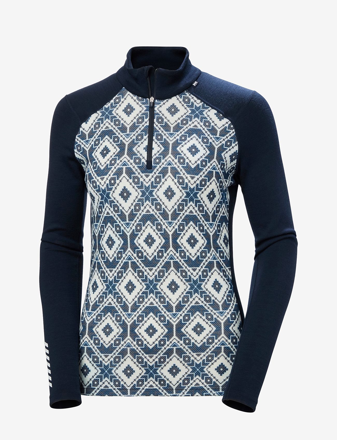 Helly Hansen - W LIFA MERINO MIDW GRA 1/2 ZIP - underställströjor - navy star p - 1