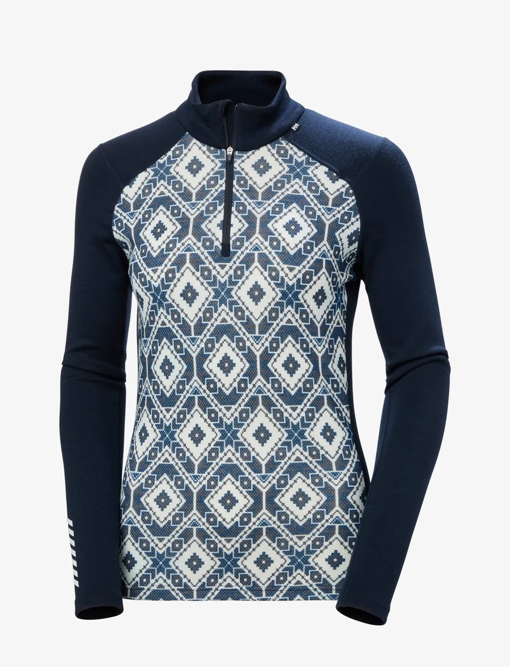 Helly Hansen - W LIFA MERINO MIDW GRA 1/2 ZIP - funktionsunterwäsche - oberteile - navy star p - 1