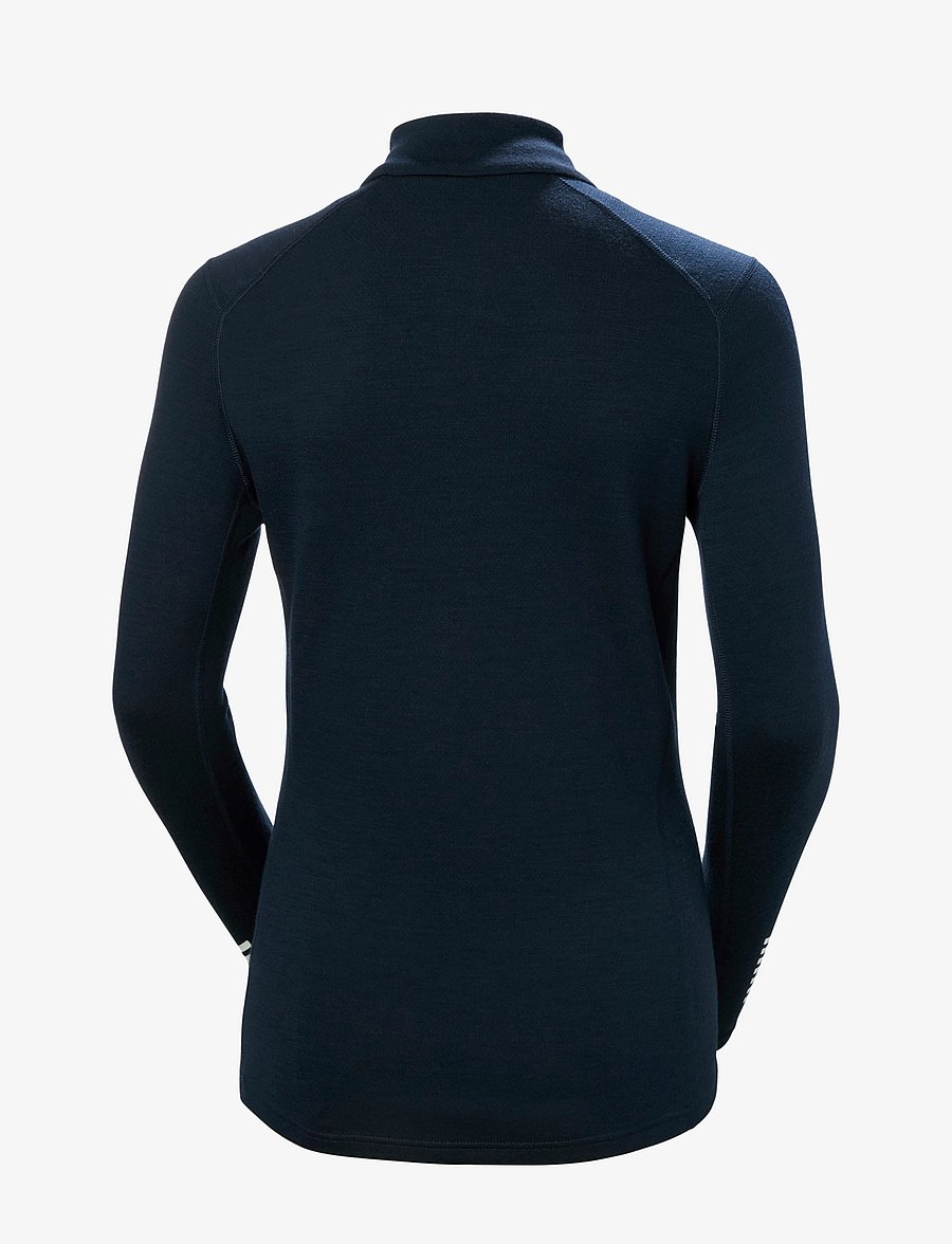 Helly Hansen - W LIFA MERINO MIDW GRA 1/2 ZIP - funktionsunterwäsche - oberteile - navy star p - 2